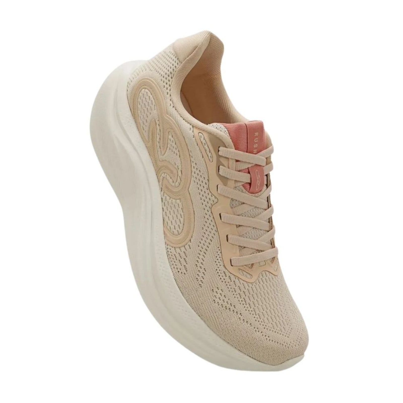 Vista 2 Tênis Olympikus Rush Feminino Bege OLYMPIKUS dourado