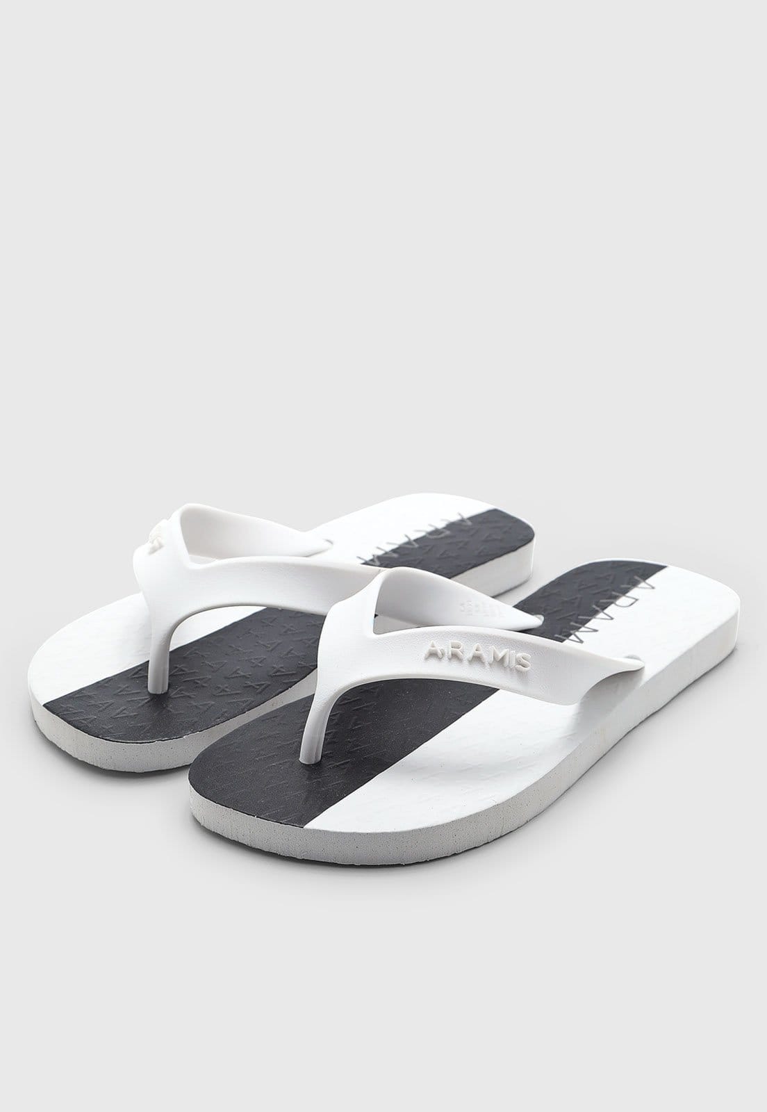 Vista 2 Chinelo Masculino Aramis Basic Only Logo Aramis branco