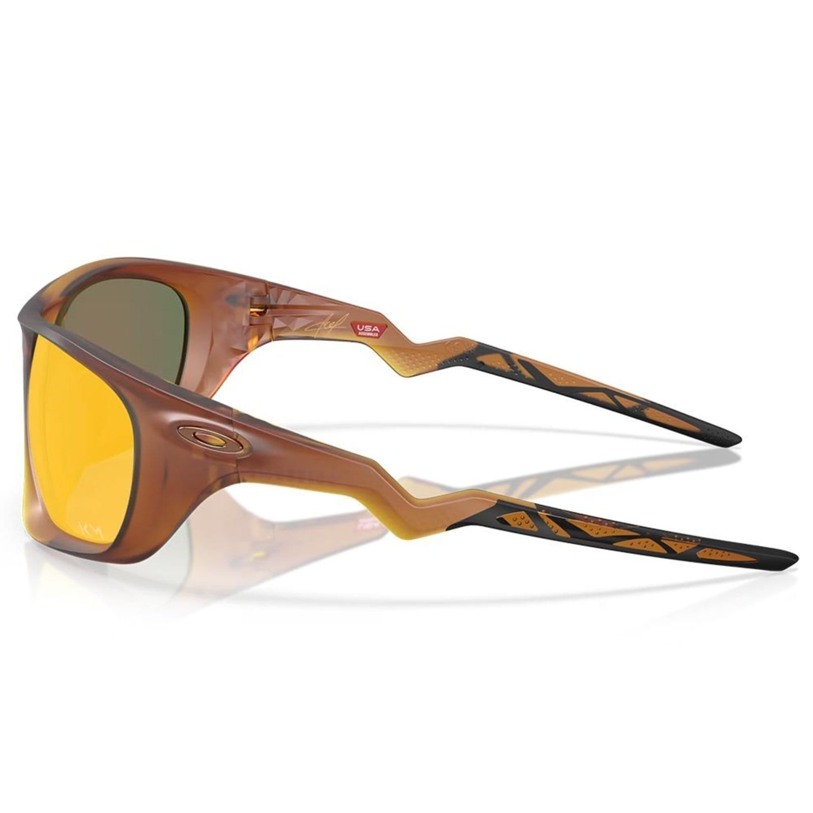 Vista 2 Óculos de Sol Oakley Lateralis Matte Dark Amber Prizm Ruby Oakley vermelho