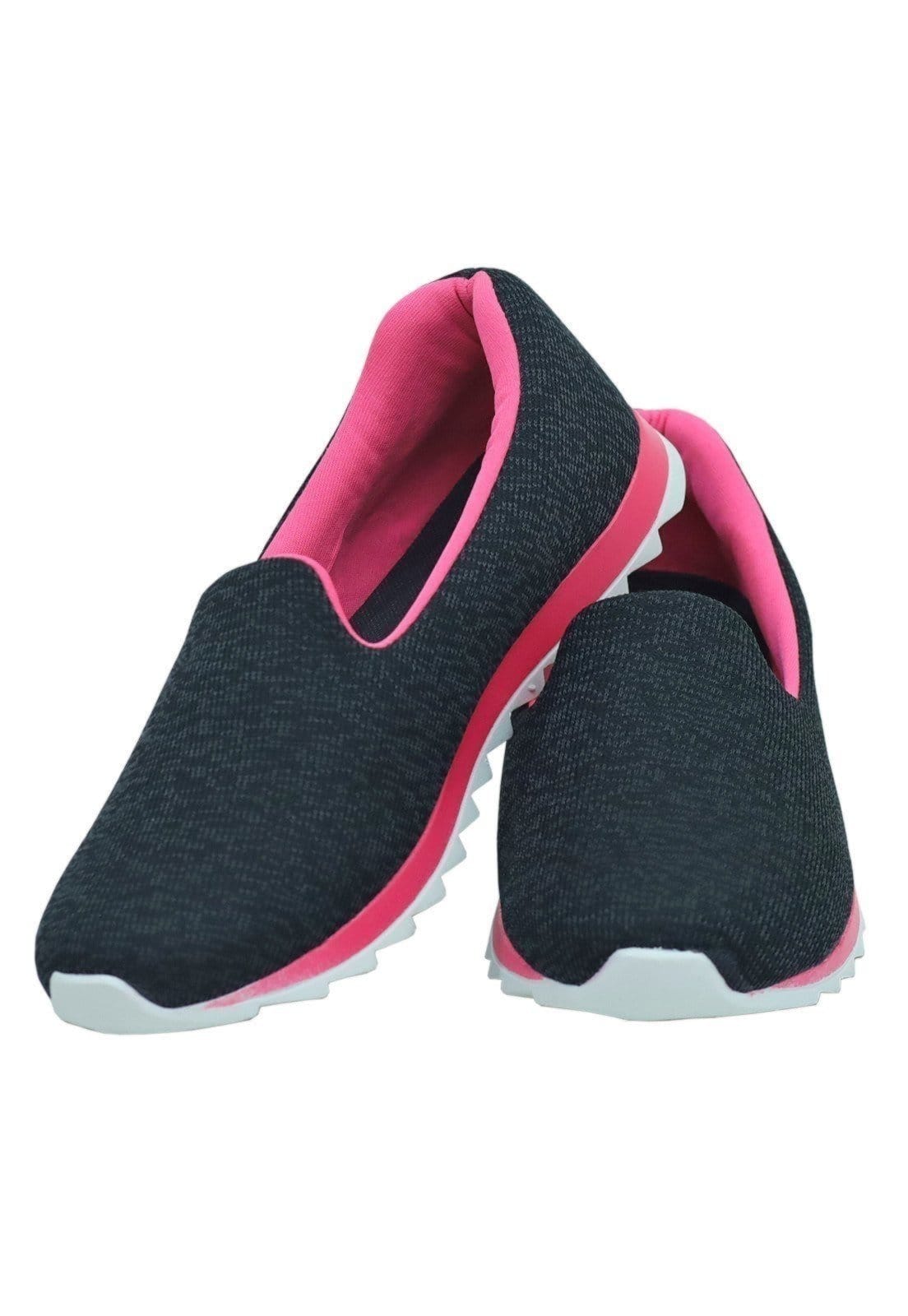 Vista 2 Kit 02 Tênis Calce Facil D.S Slip On Preto Donna Santa grafite/pink/preto pink