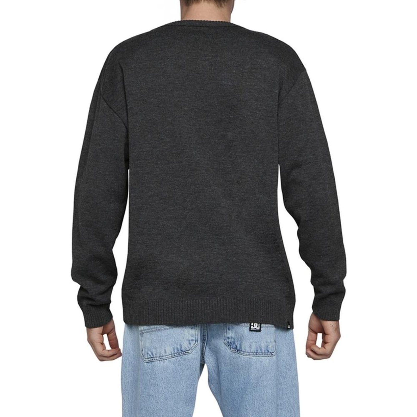 Vista 2 Tricot DC Shoes Classic Circle Star WT24 Cinza Escuro Mescla DC Shoes grafite