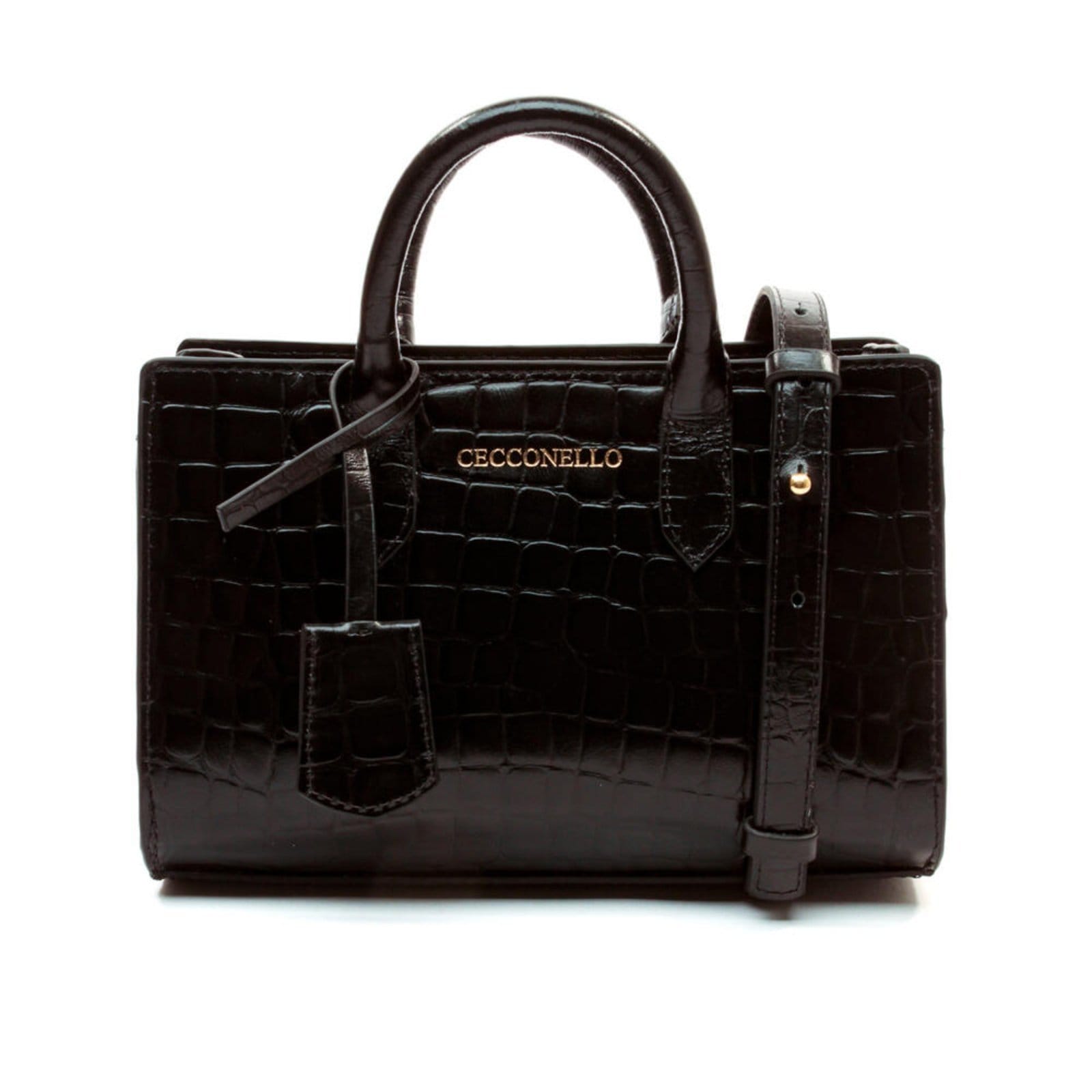 Bolsa Olivia Couro Croco Cecconello C2903-2