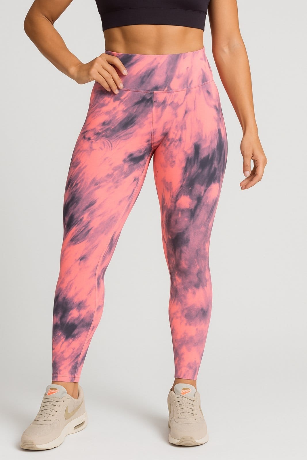 Calça Leggings D Bell Outlet Fashion Cós Alto Estampada