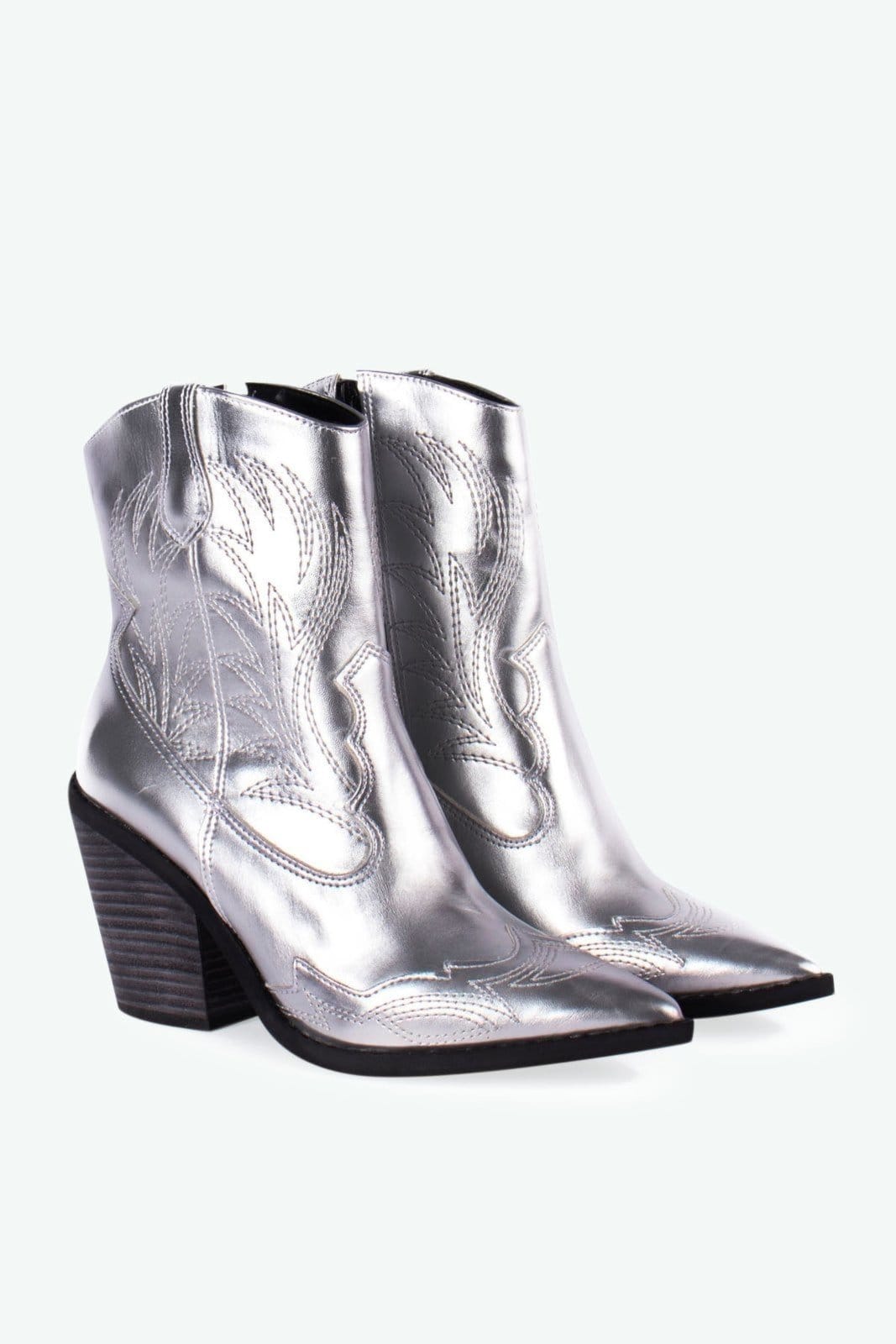 Vista 2 Bota Western Jully Suzana Santos prata