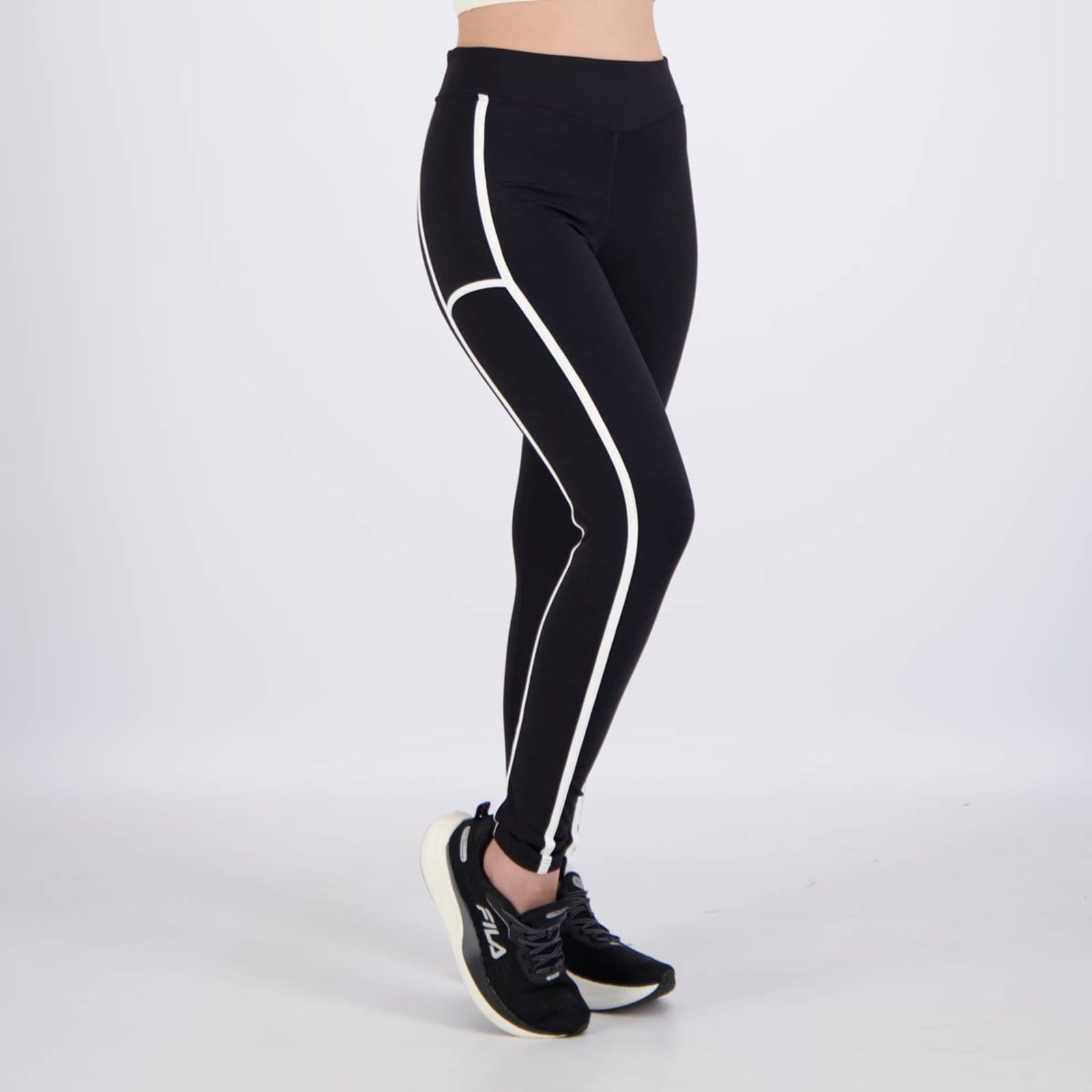 Vista 2 Calça Legging Fila Tennis Sports Club Feminina Preta Fila preto