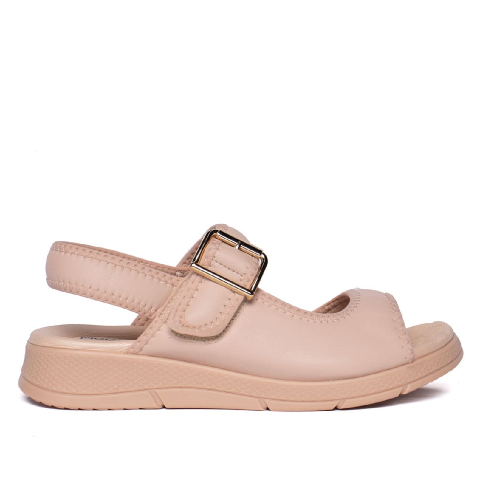 Sandália Feminina Piccadilly Papete Esporão Anabela Rose