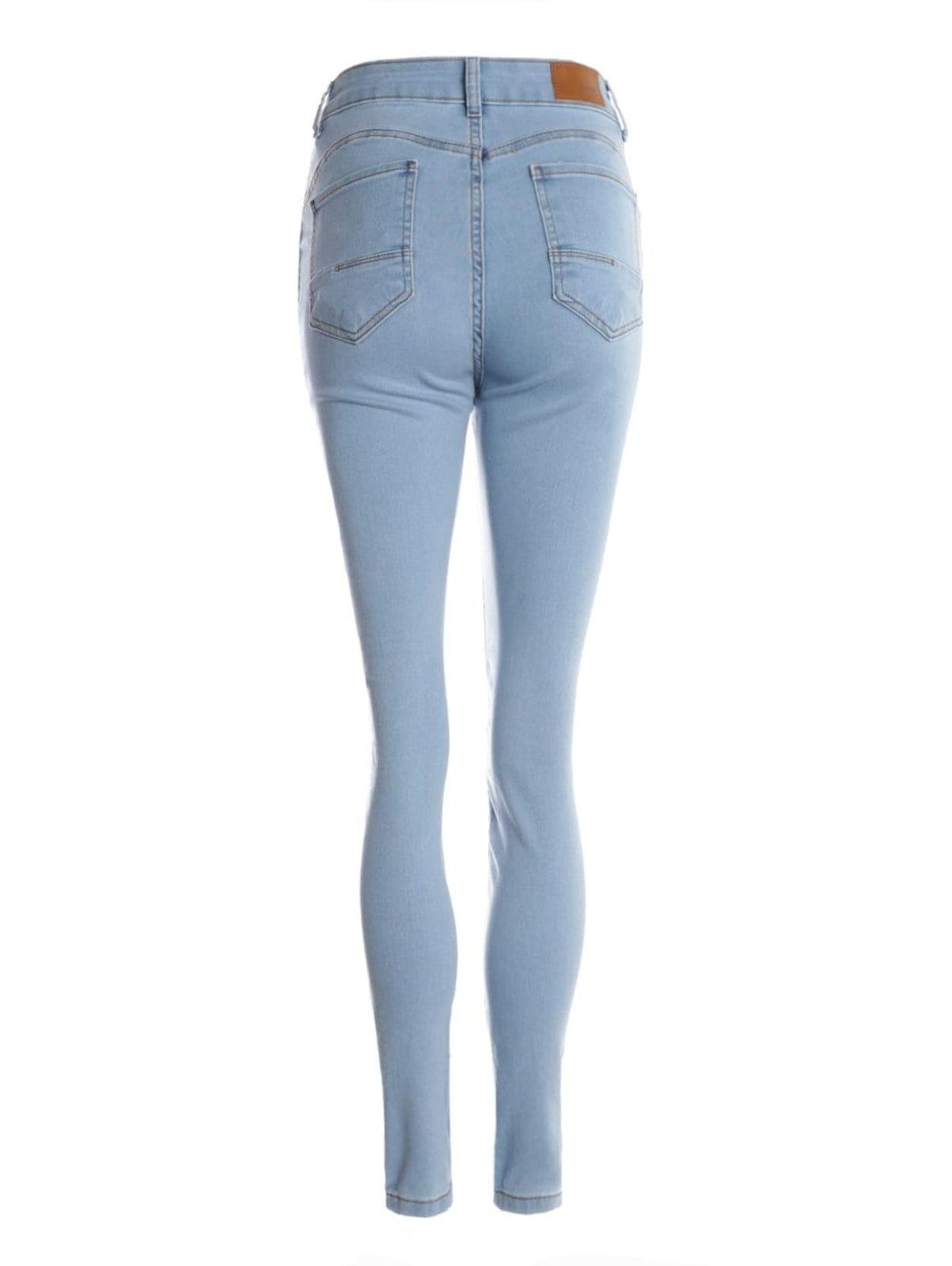 Vista 2 Calça Jeans Skinny Sawary Feminina AZUL Sawary unico azul