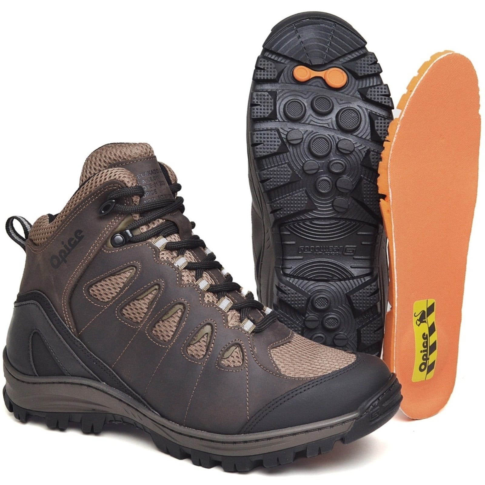 Bota Disc Adventure de Couro EPI com C.A. Durabilidade e Conforto para Trilhas e Trabalho
