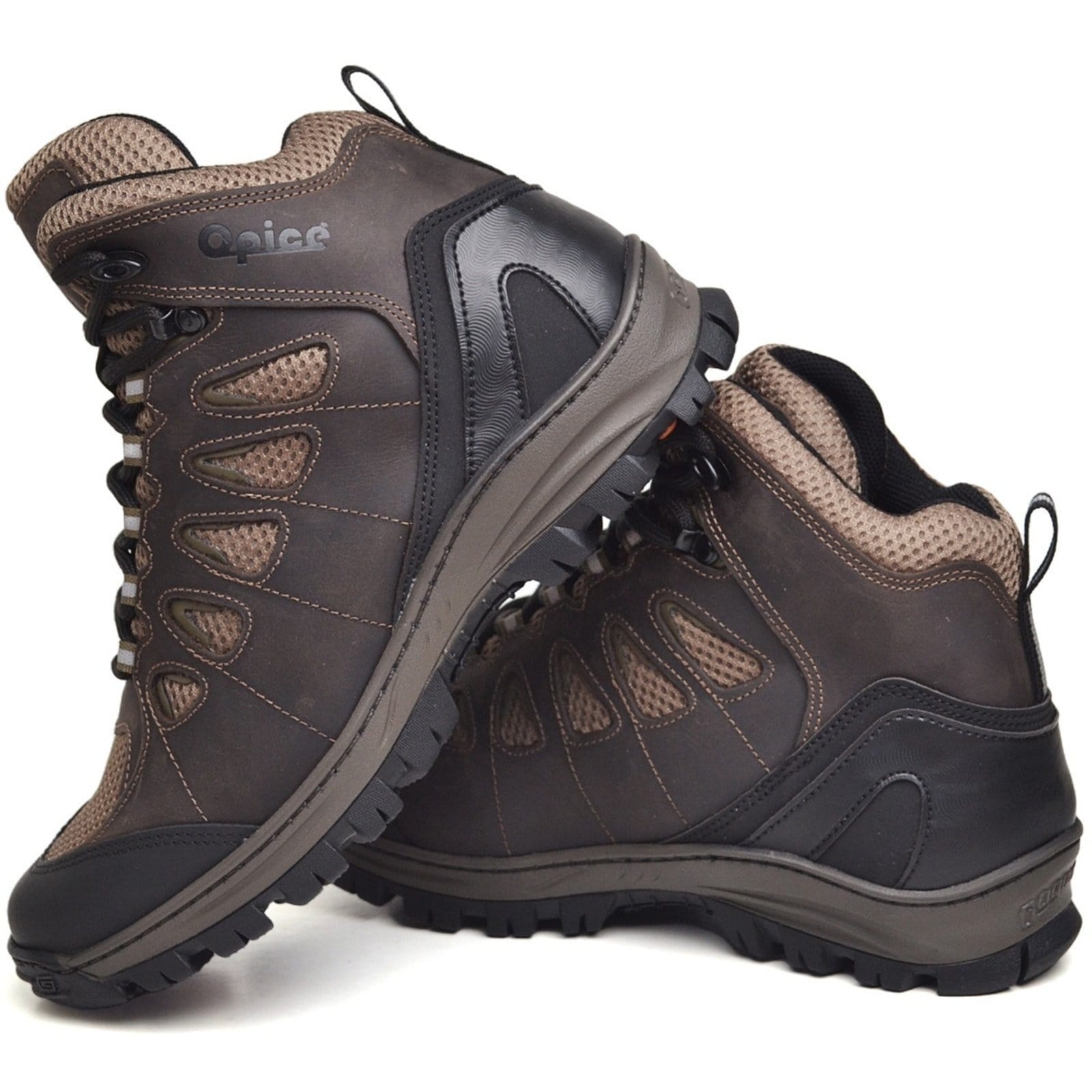 Vista 2 Bota Disc Adventure de Couro EPI com C.A. Durabilidade e Conforto para Trilhas e Trabalho Opice café