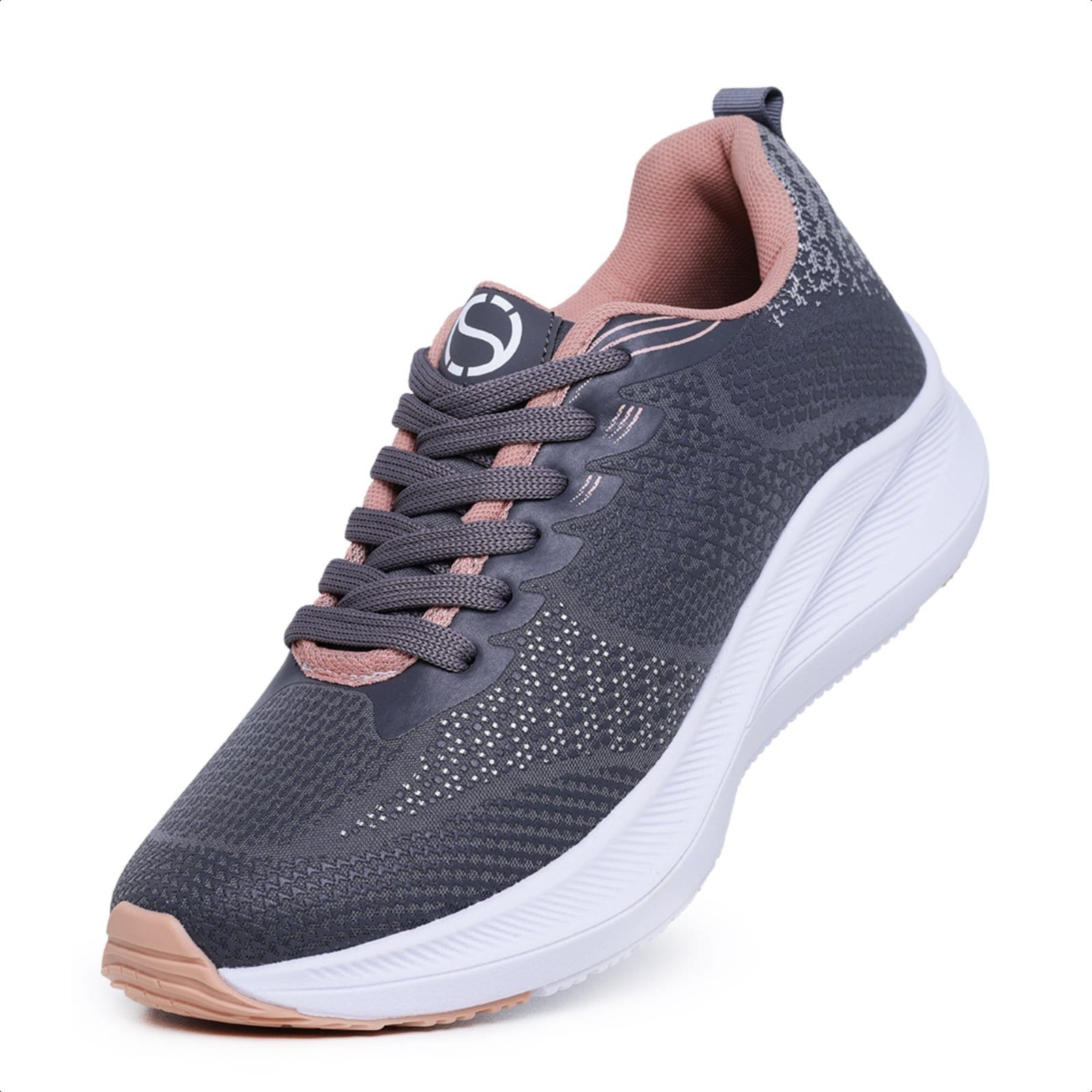 Tênis Meia Feminino Esportivo Caminhada Academia Nude - 2