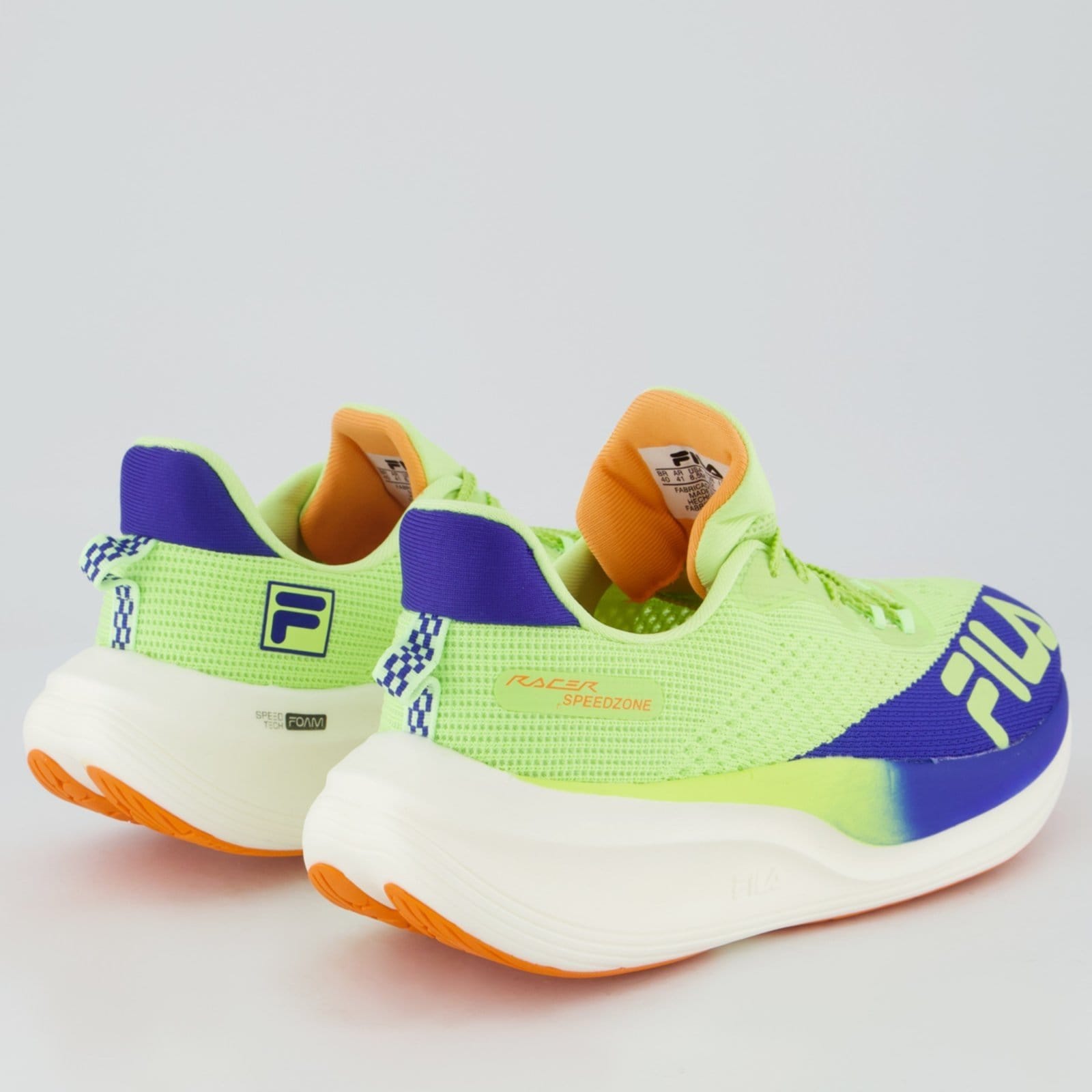 Vista 2 Tênis Fila Speedzone e Azul Fila verde