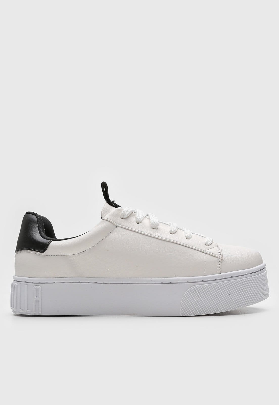 Vista 2 Tênis Flatform Santa Lolla Recortes Santa Lolla branco