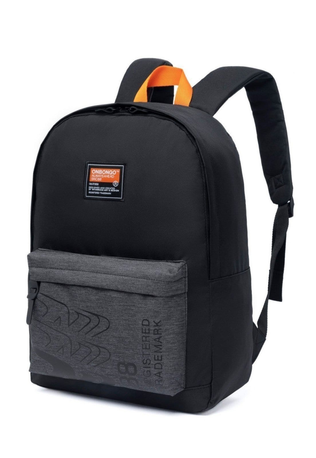 Vista 2 Mochila Onbongo Escolar Reforçada Casual Notebook Onbongo preto