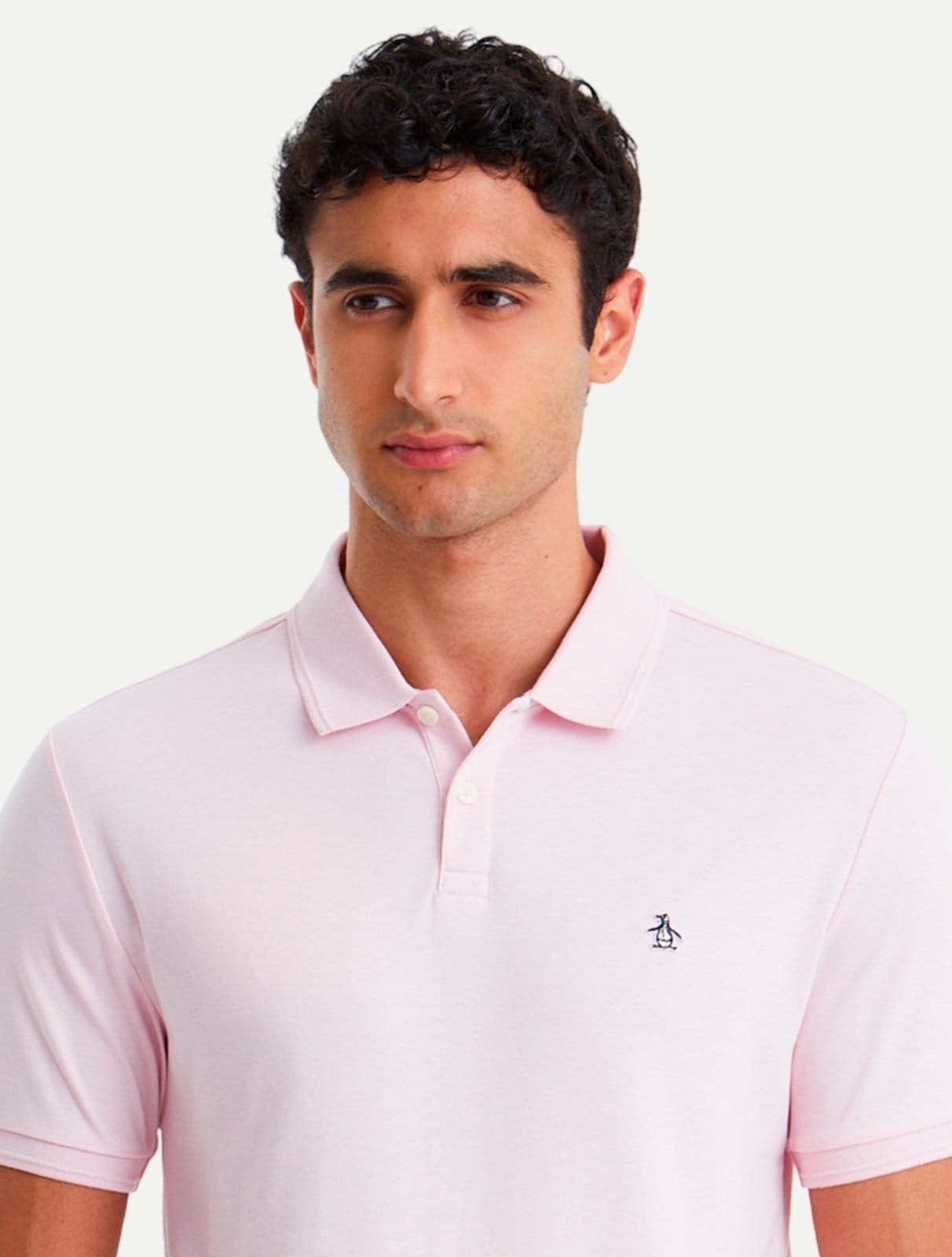 Vista 2 Polo Original Penguin Pima OPKB03000 Claro Penguin rosa