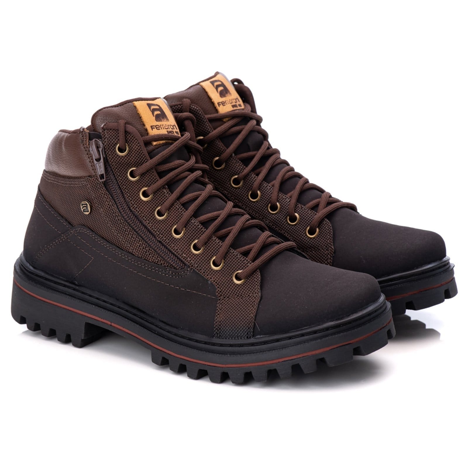 Bota Coturno Masculino Eco Solado De Borracha