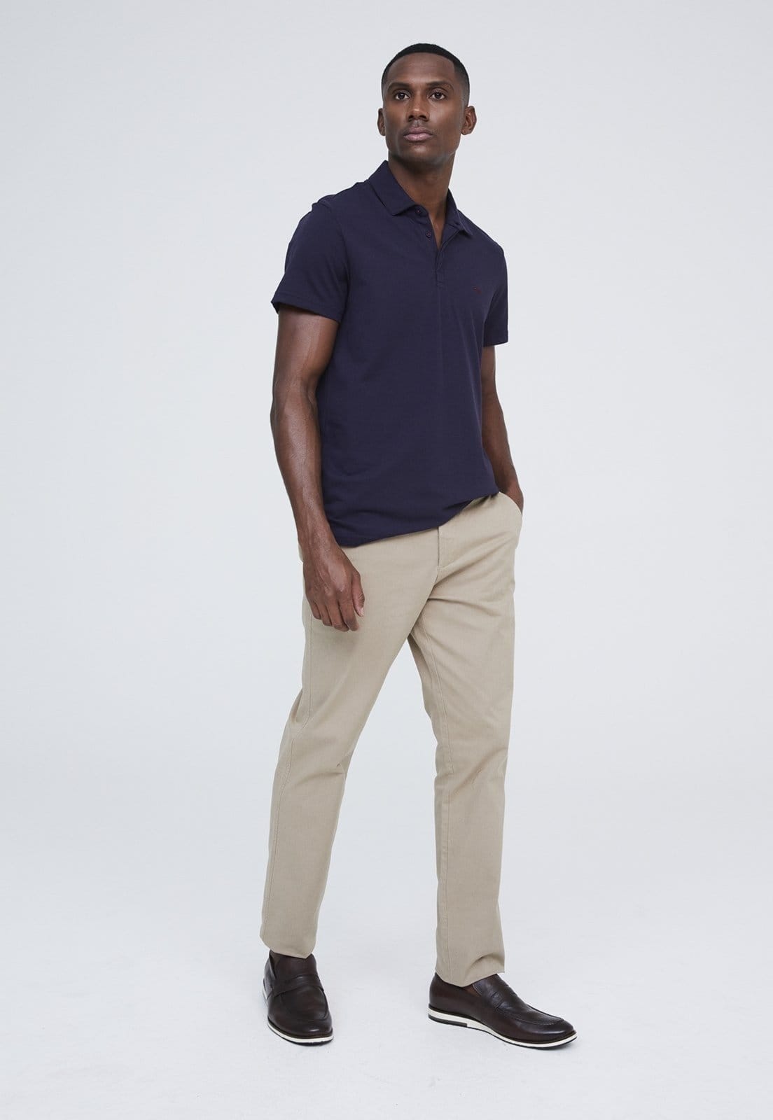 Calça Sarja Traymon Chino Regular Areia