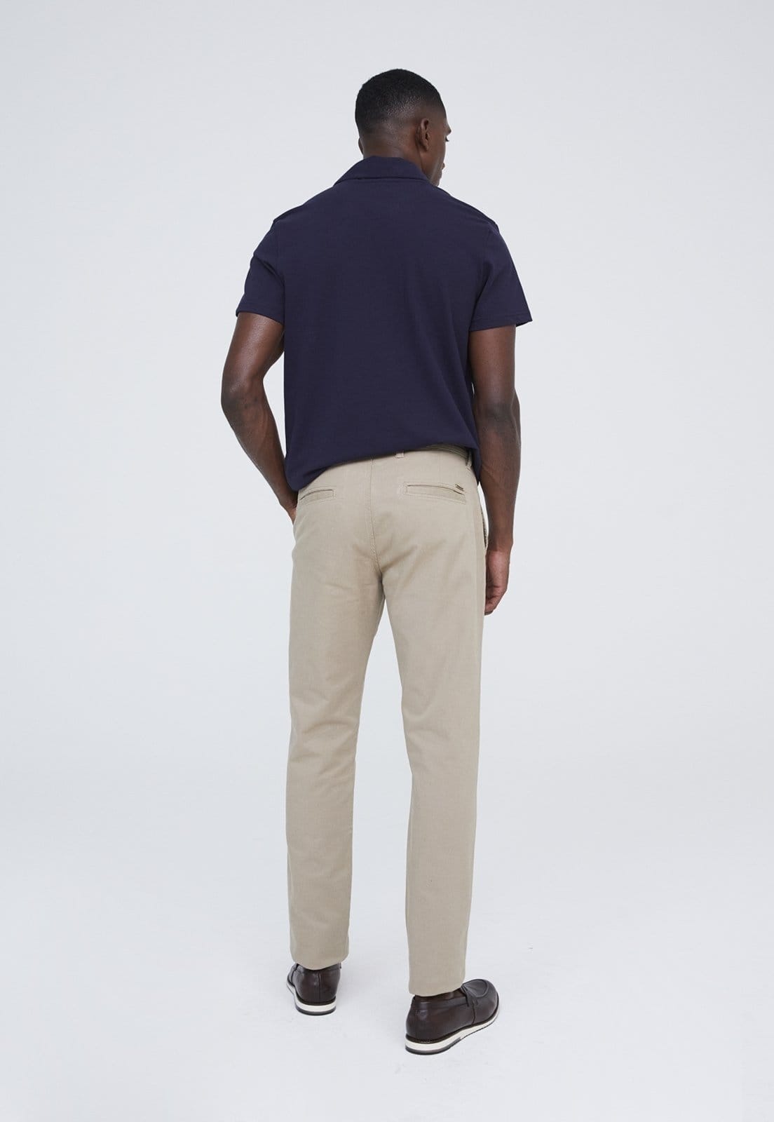 Vista 2 Calça Sarja Traymon Chino Regular Areia Traymon caramelo