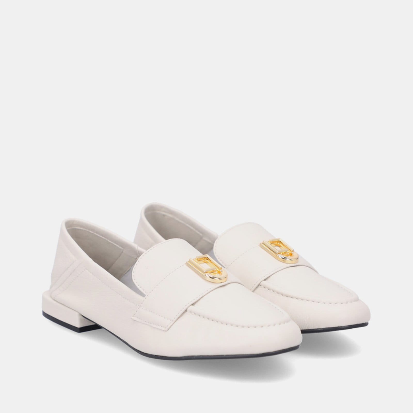 Vista 2 Mocassim Couro Luz da Lua 60340001 Luz Da Lua Off-white Luz Da Lua off-white white