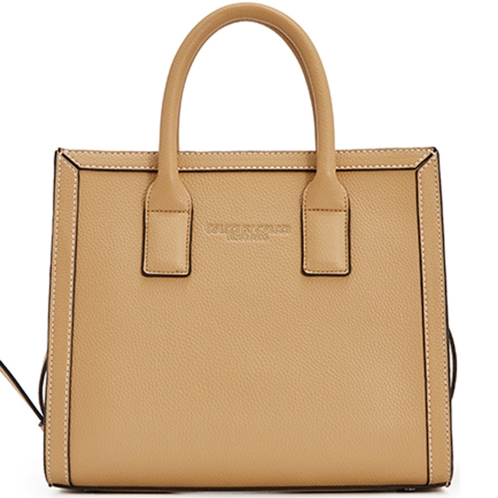 Vista principal Bolsa Tote Colcci Pesponto VE24 Feminino Colcci bege