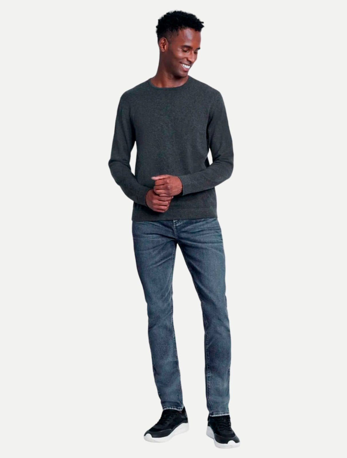 Vista 2 Suéter Aramis Tricot TR0402150 Grafite Aramis cinza