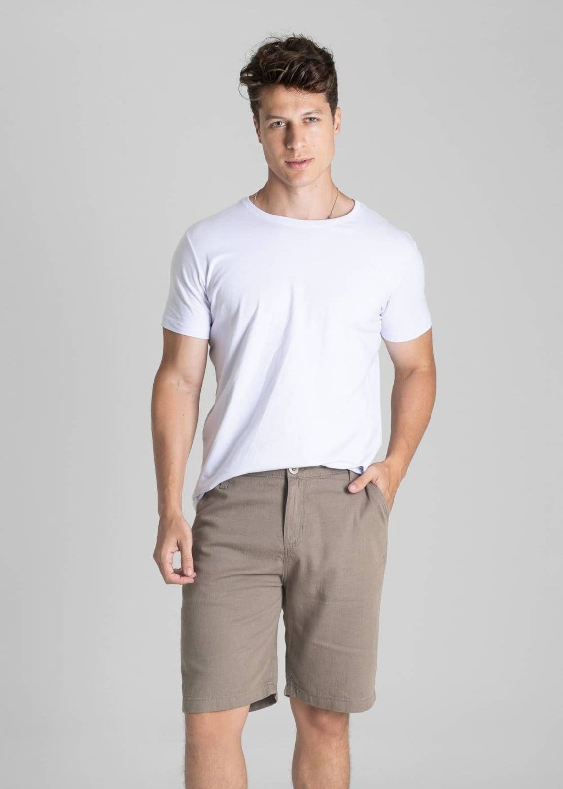 Vista 2 Bermuda Linho Sawary - 281158 Sawary bege