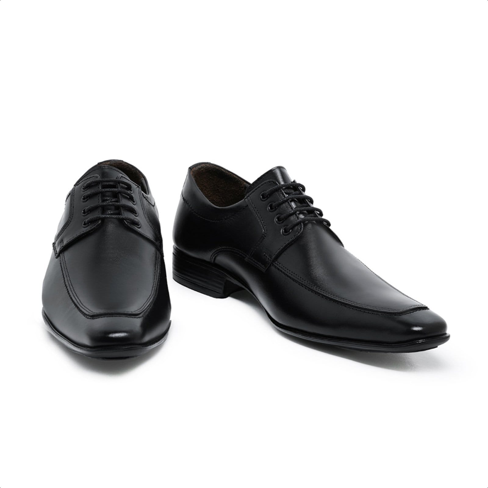 Vista 2 Sapato Social Malbork Estilo Italiano Couro 400P Malbork preto