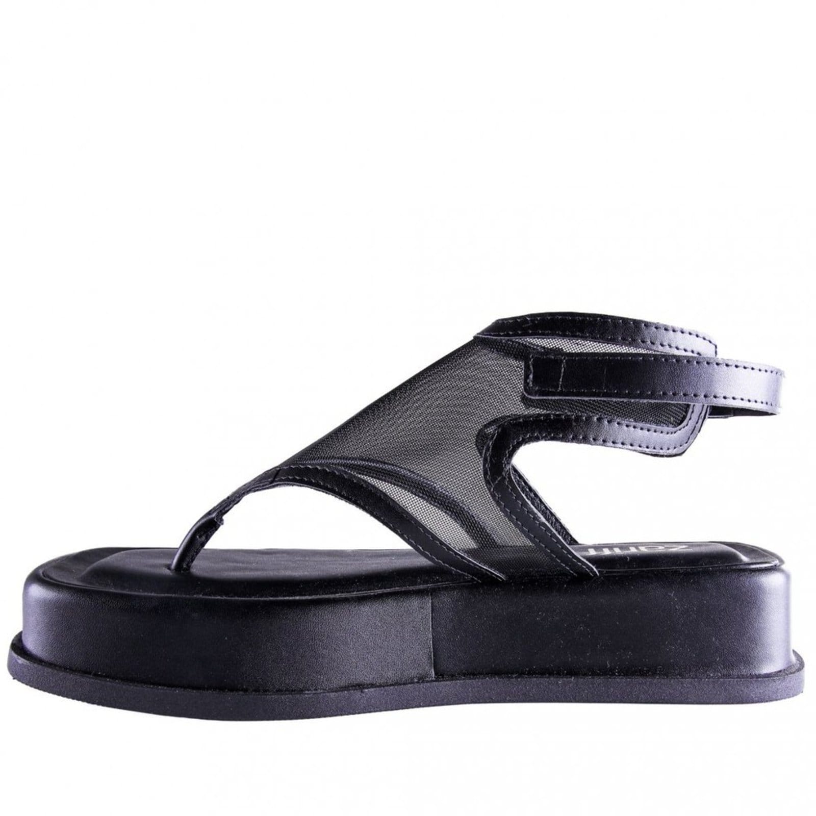 Vista 2 Sandália Feminina Zariff Plataforma 2052.4662 Zariff Zariff preto