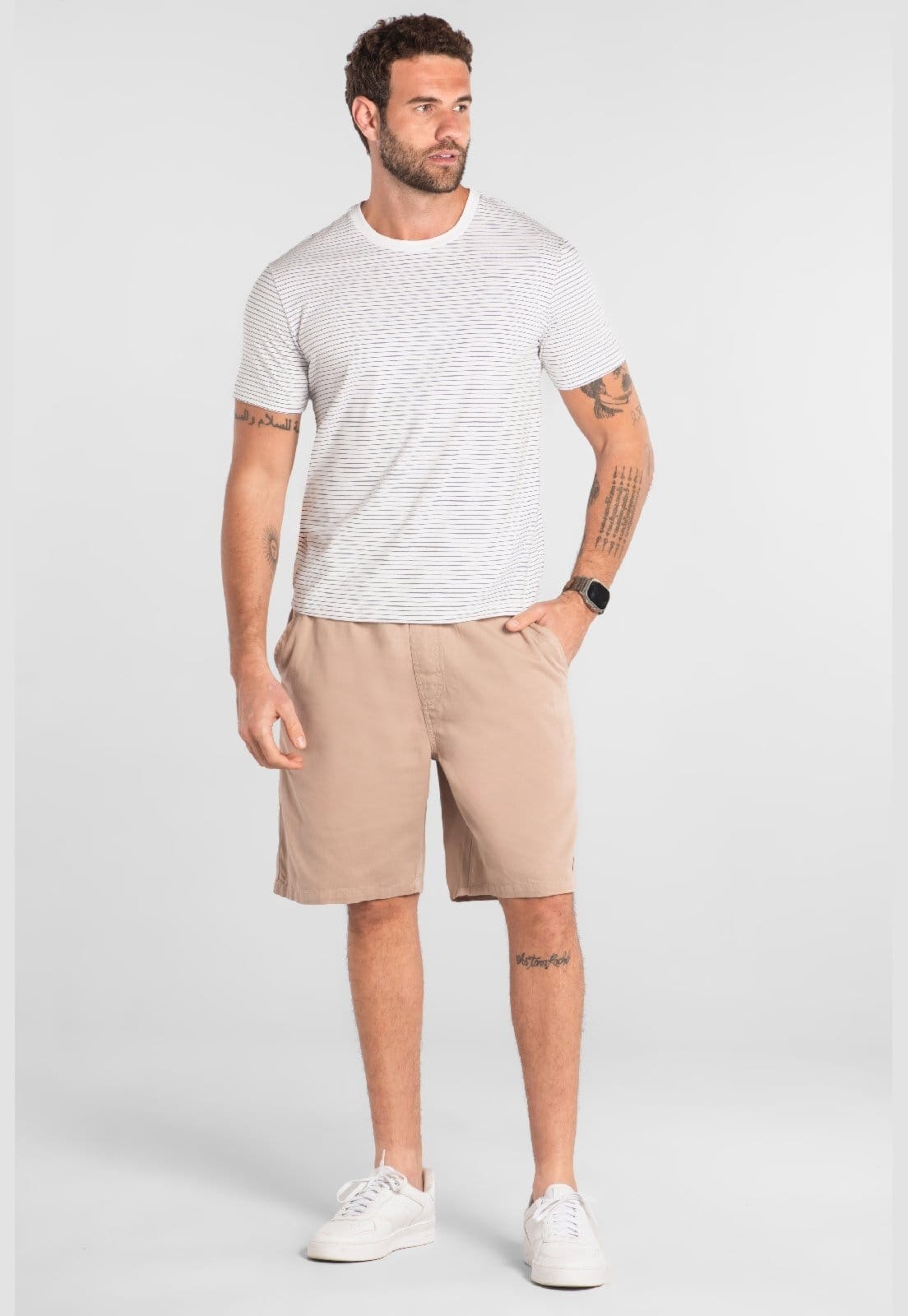 Camiseta em Cotton Listrado The Philippines