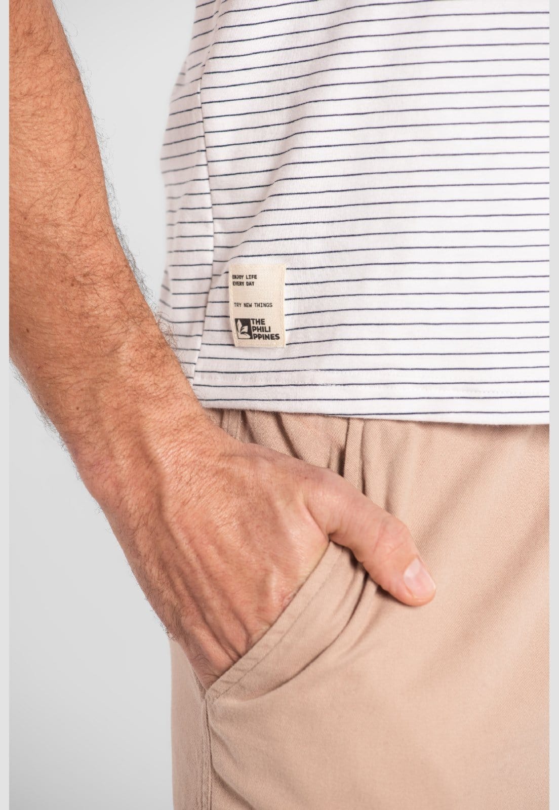 Camiseta em Cotton Listrado The Philippines - 2