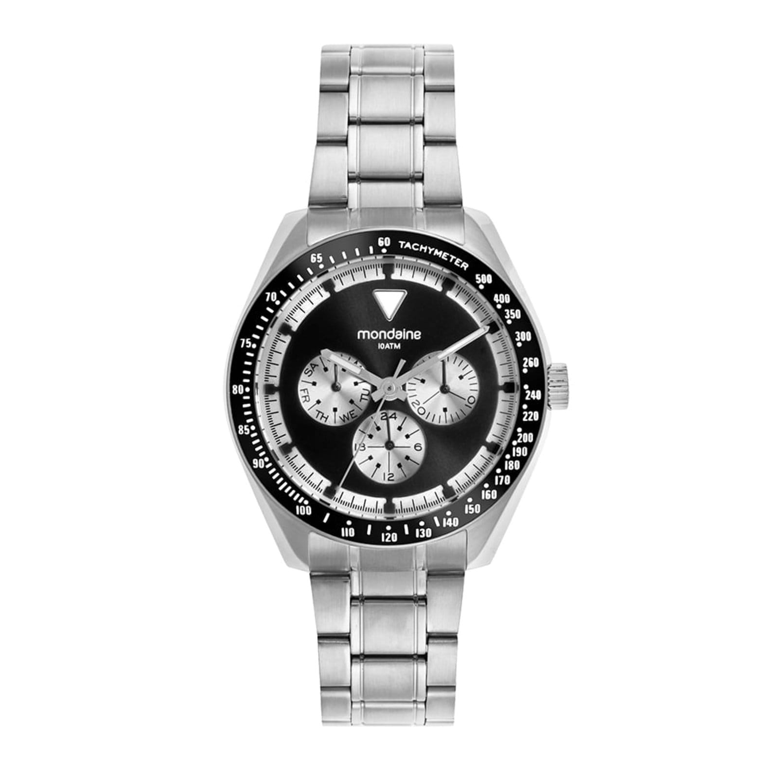 Vista principal Relógio Masculino Aço Multifunção Mondaine dourado