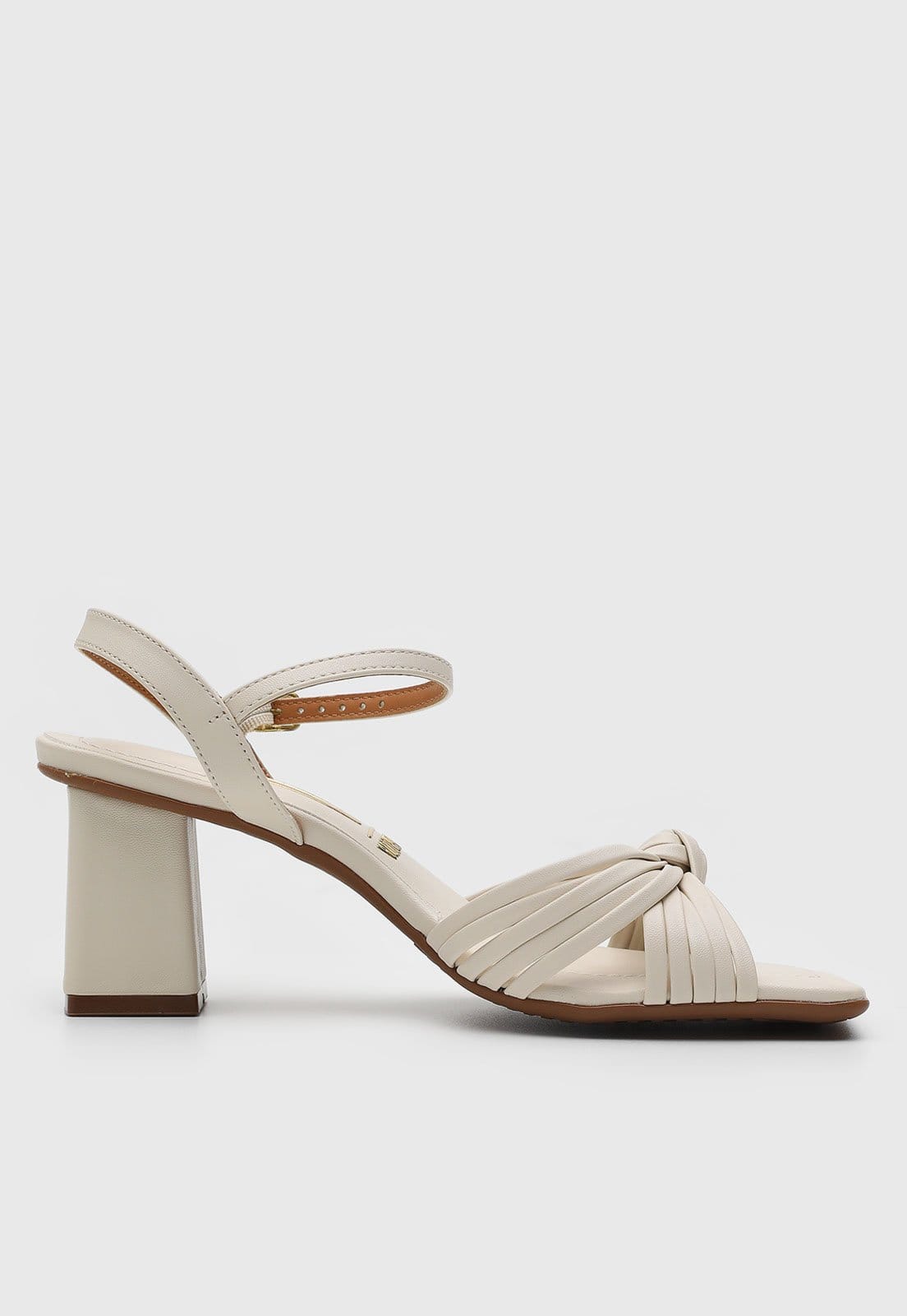 Vista 2 Scarpin Slingback Vizzano Tira Nó Off-White VIZZANO off-white white