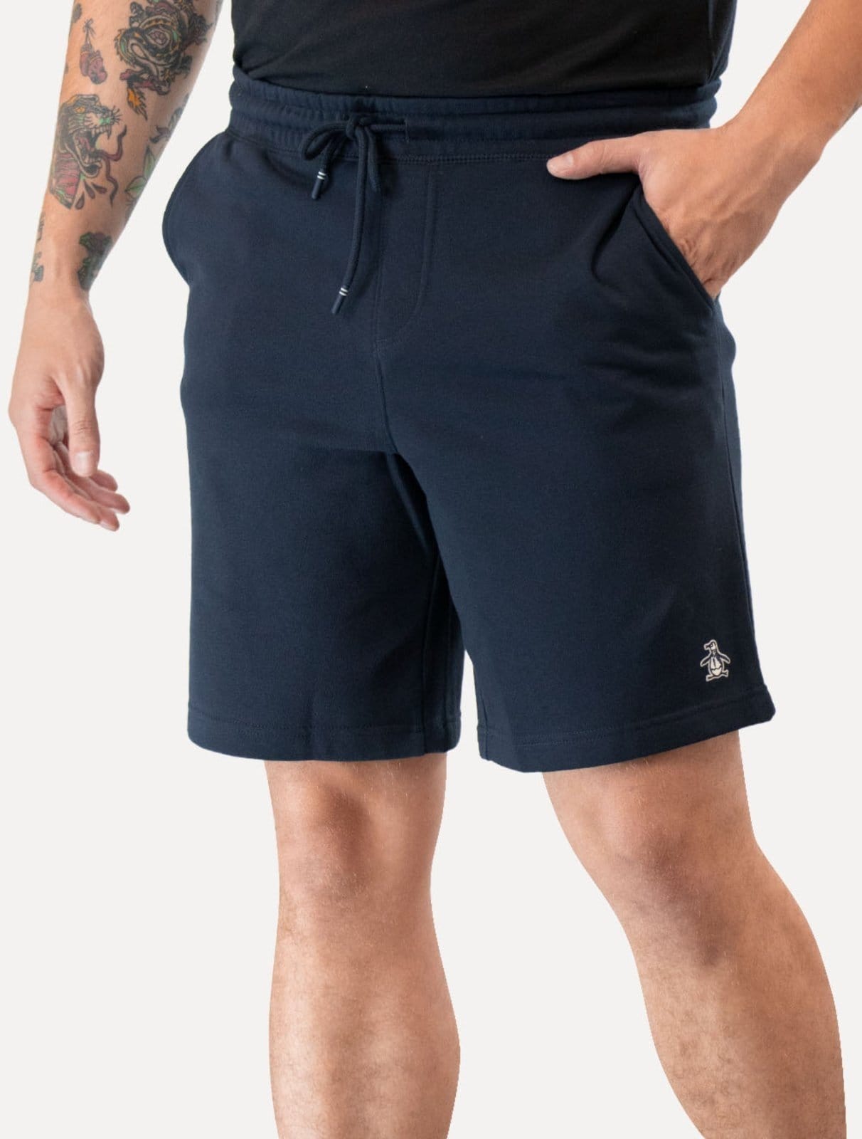 Bermuda Original Penguin Masculina Moletom Slim Patch