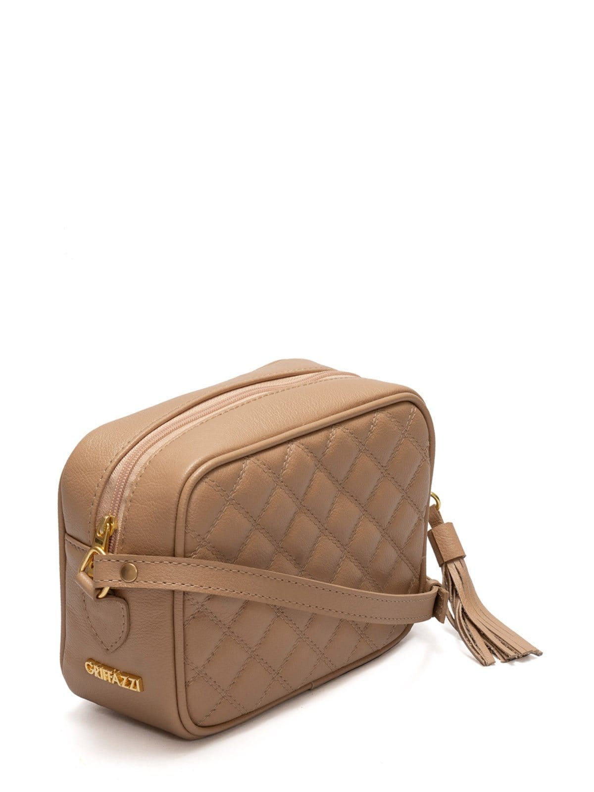 Vista 2 Bolsa de Couro Griffazzi Tranversal Griffazzi nude