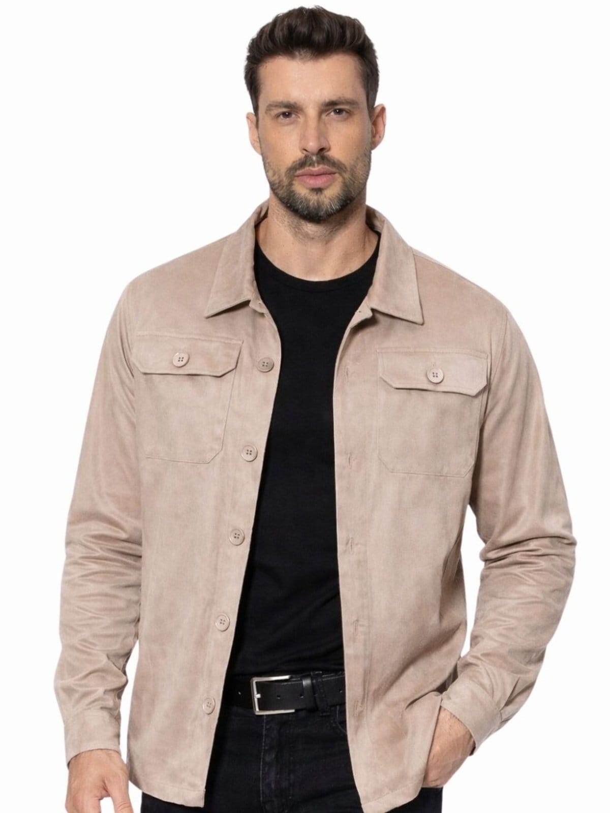 Camisa Masculina Suede Manga Longa Crocker - 49615 - 2