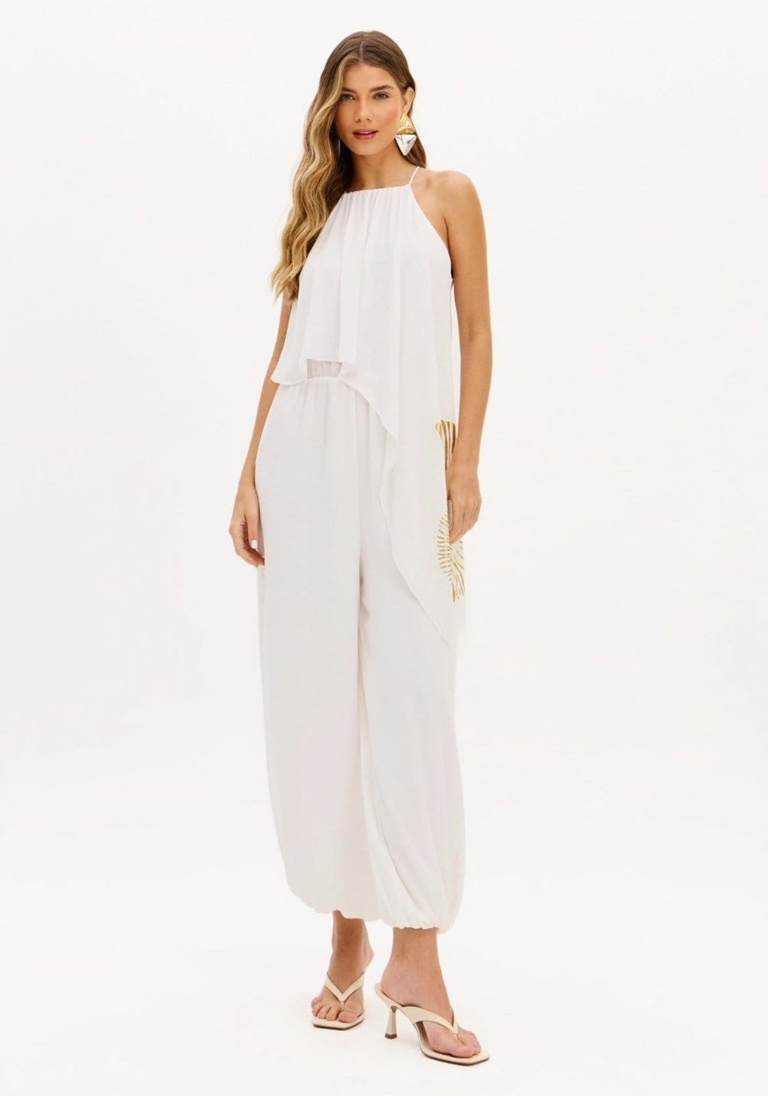 Macacão Longo Com Sobreposição