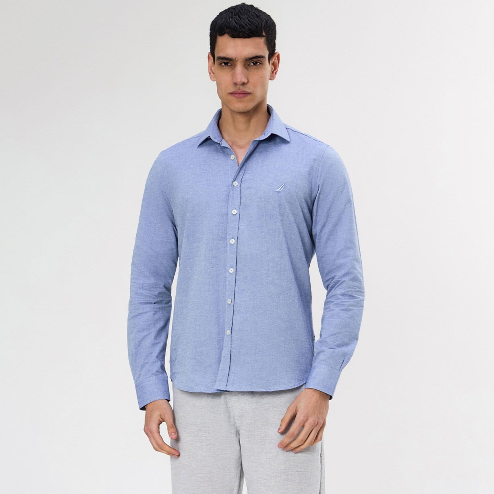 Camisa Nautica Manga Longa Oxford
