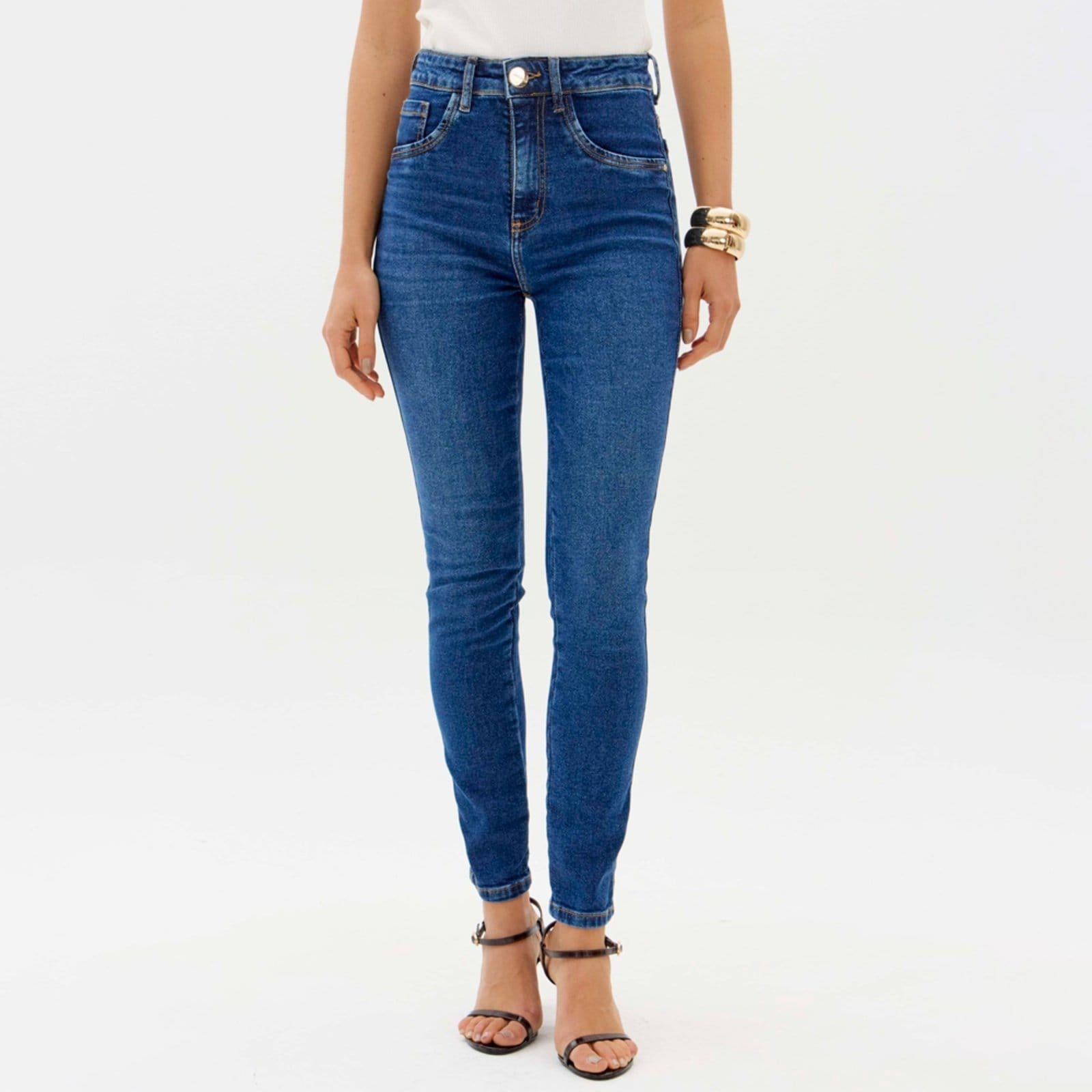 Calça Jeans Lança Perfume Skinny Ankle Ou26 Feminino