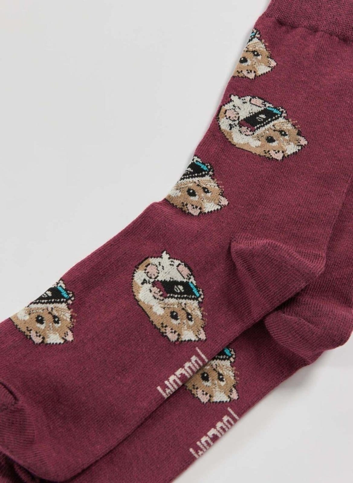 Vista 2 Meia Hamster Jogando Youcom vinho