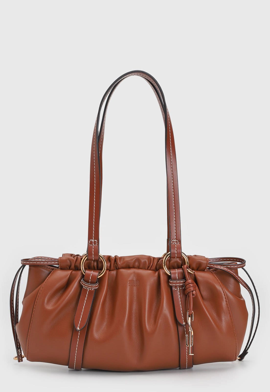 Vista 2 Bolsa Feminina Santa Lolla Franzida Santa Lolla caramelo