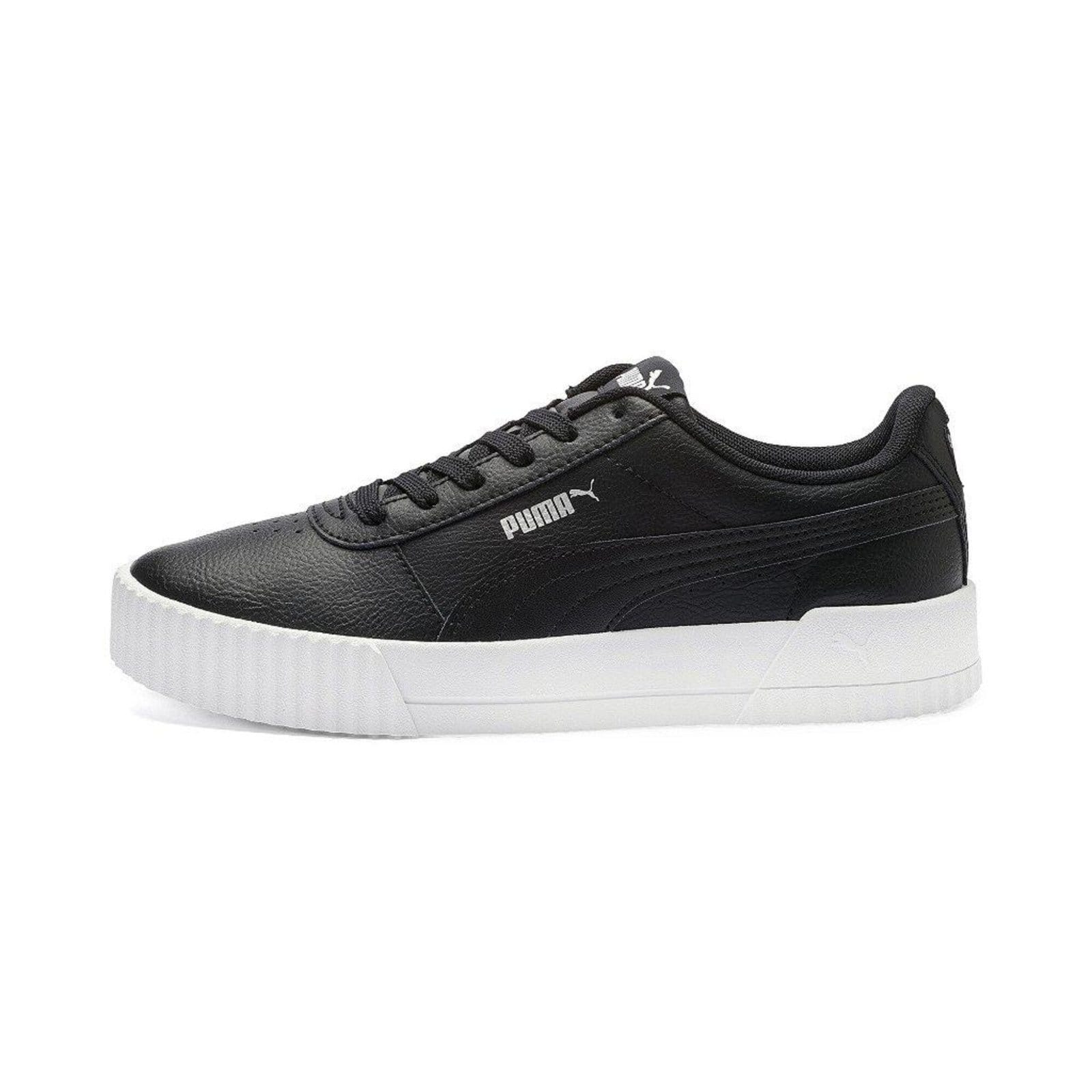 Vista principal Tênis Puma Carina L BDP Black/White/Silver Puma preto black