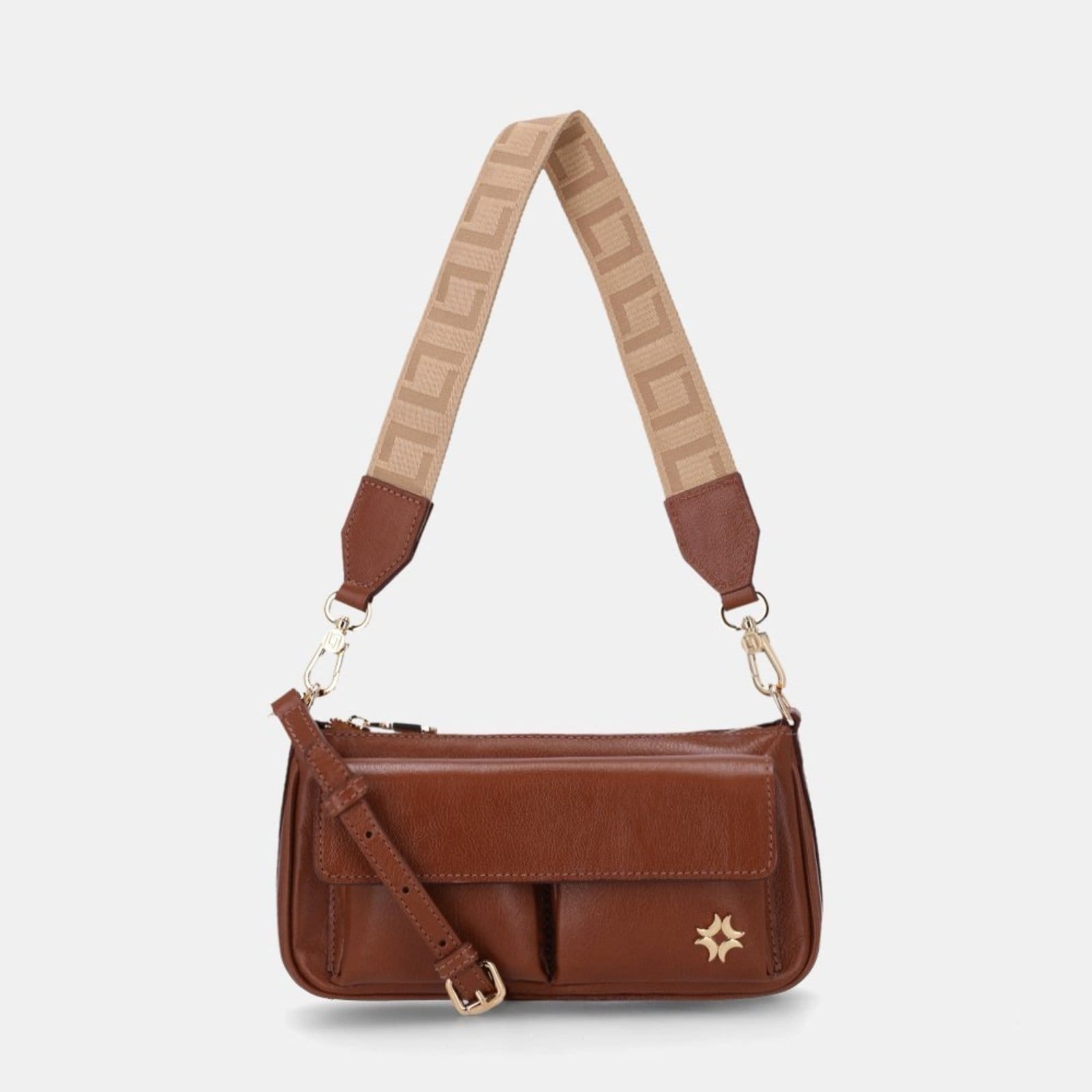 Vista principal Bolsa Baguete Pequena Monograma Luz da Lua - 2000509 Luz Da Lua Luz Da Lua marrom