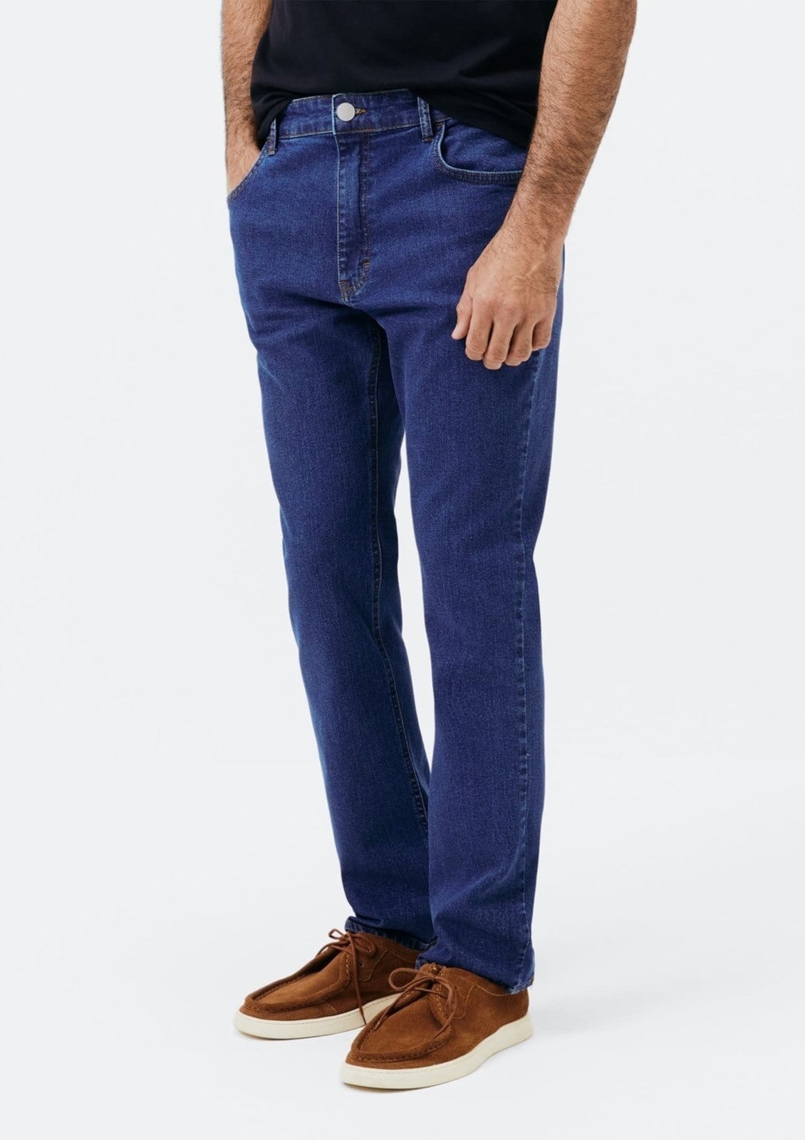 Vista 2 Calça Masculina Slim em Jeans Hering azul