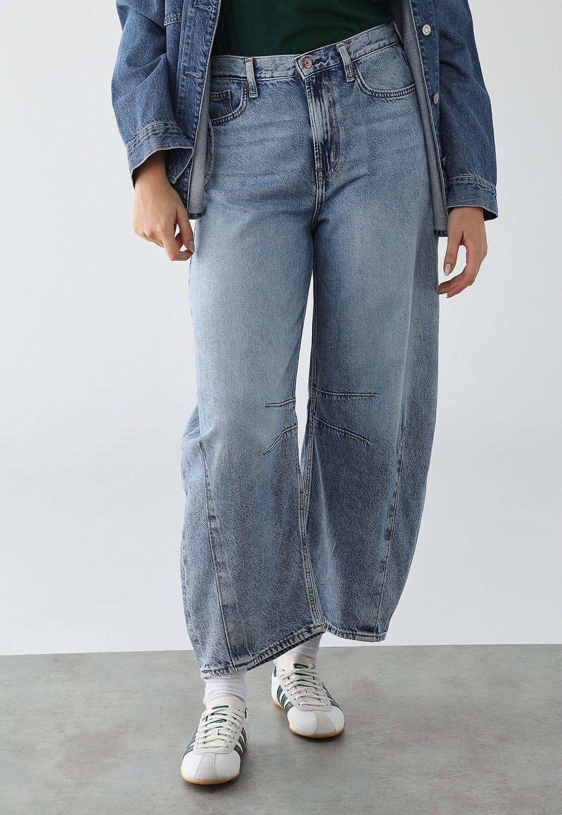 Calça Feminina GAP Barrel Claro