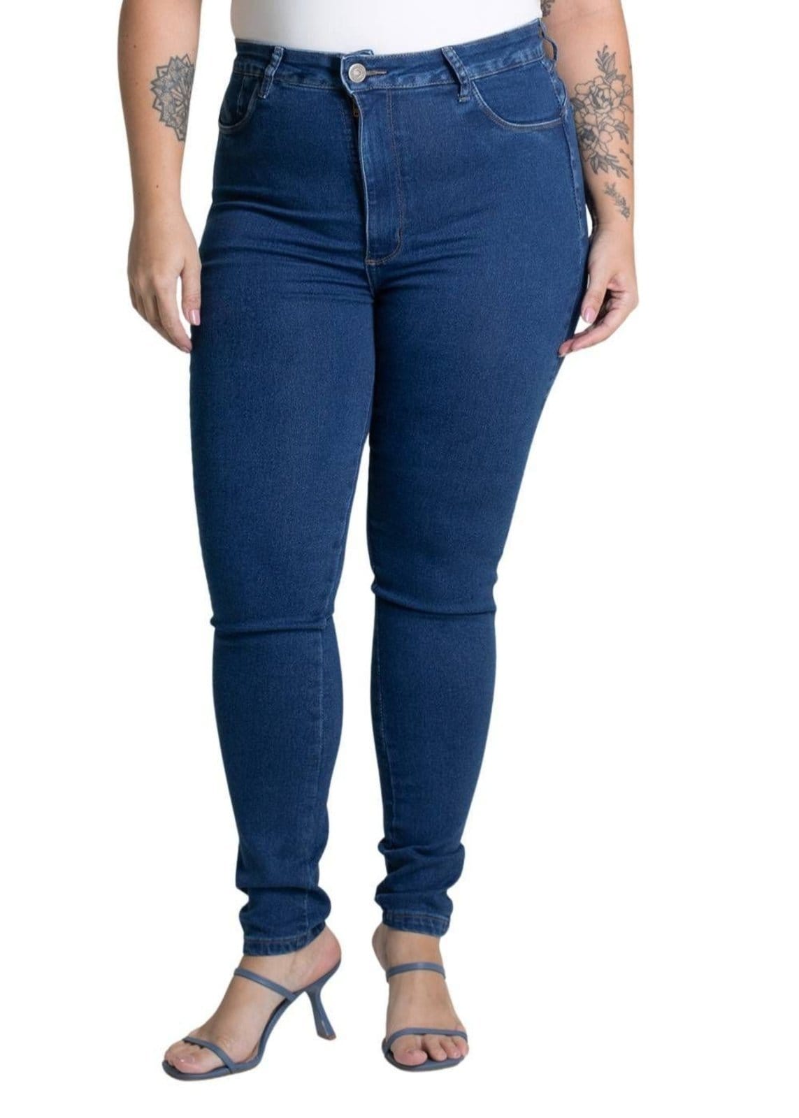 Calça Jeans Sawary Cigarrete Plus Size - 279351