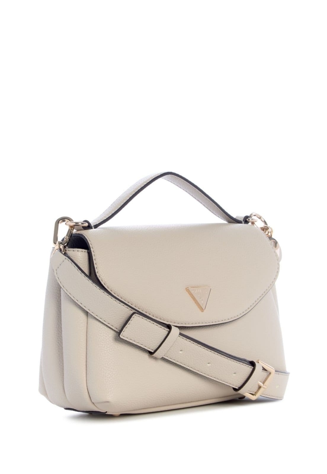 Vista 2 Bolsa Guess Evie Top Handle Flap Bege Guess amarelo