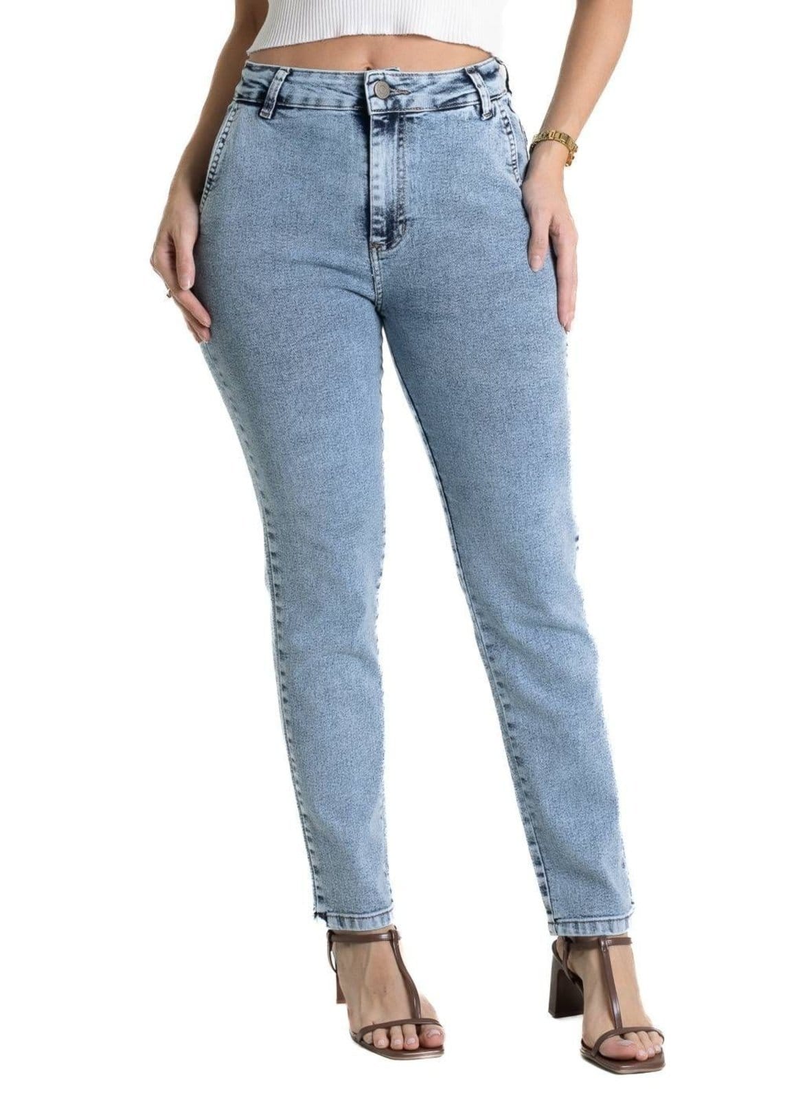 Vista principal Calça Jeans Sawary Reta - 281839 Sawary azul