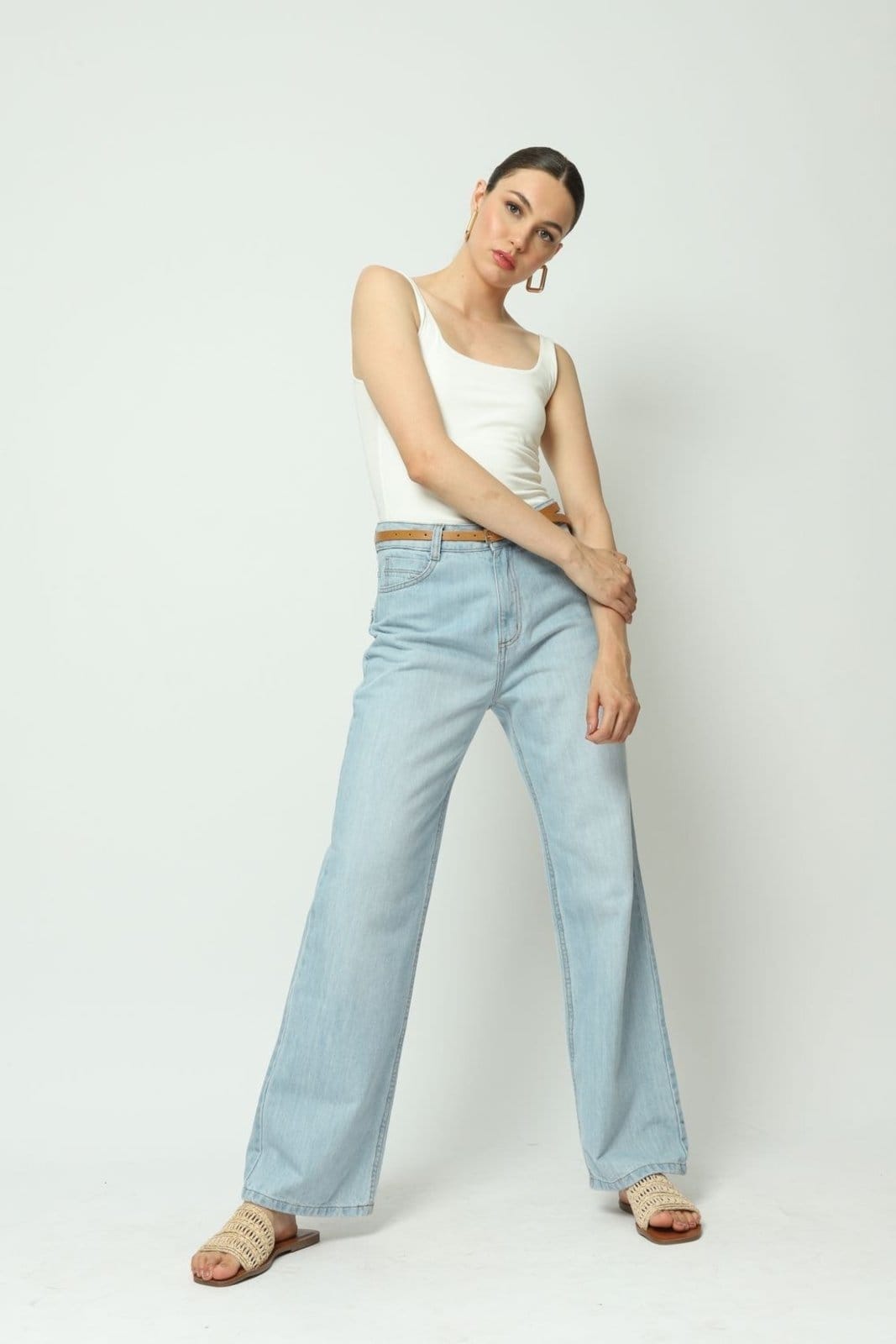 Calça Jeans Reta 46