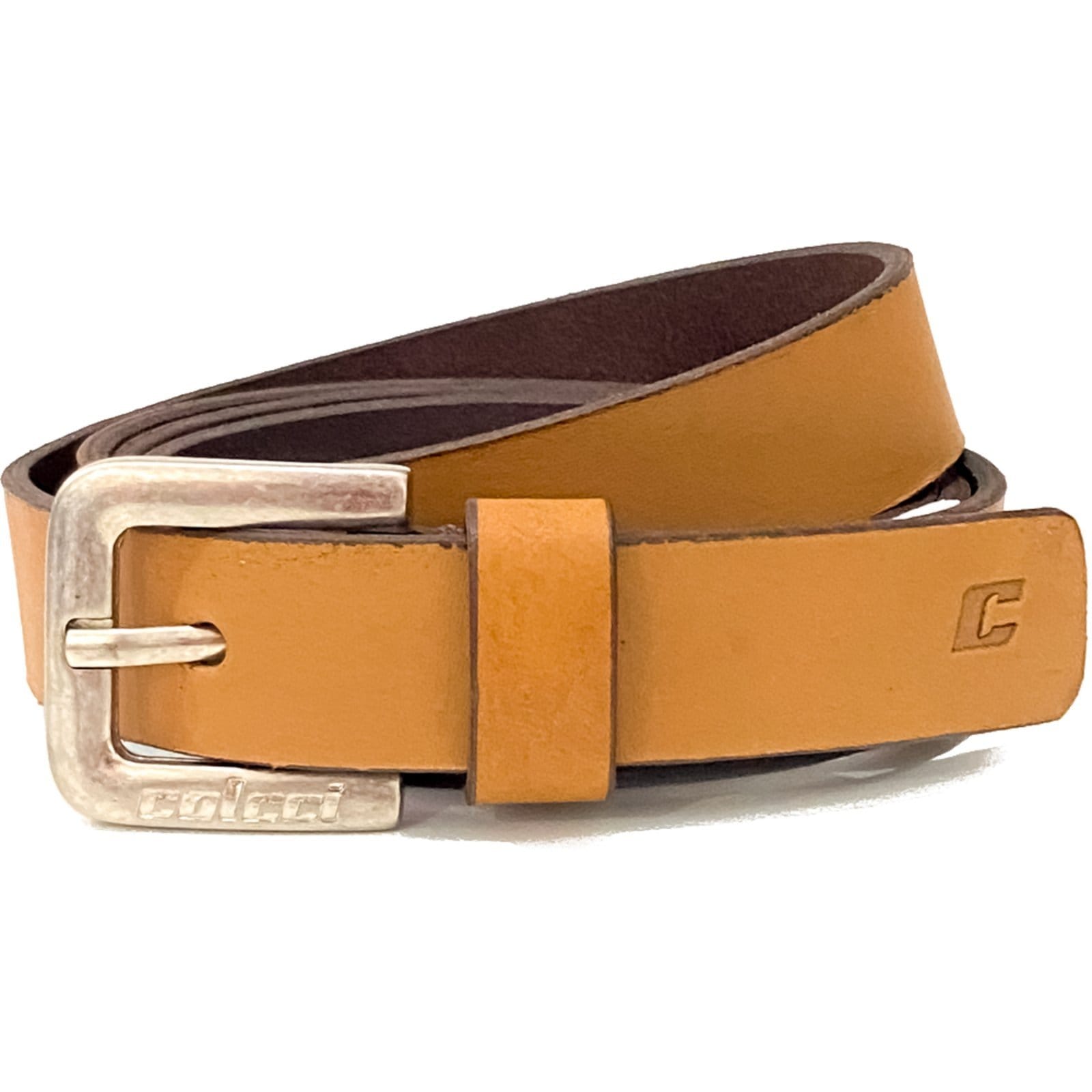 Vista principal Cinto de Couro Colcci Thin Pr25 Masculino Colcci marrom