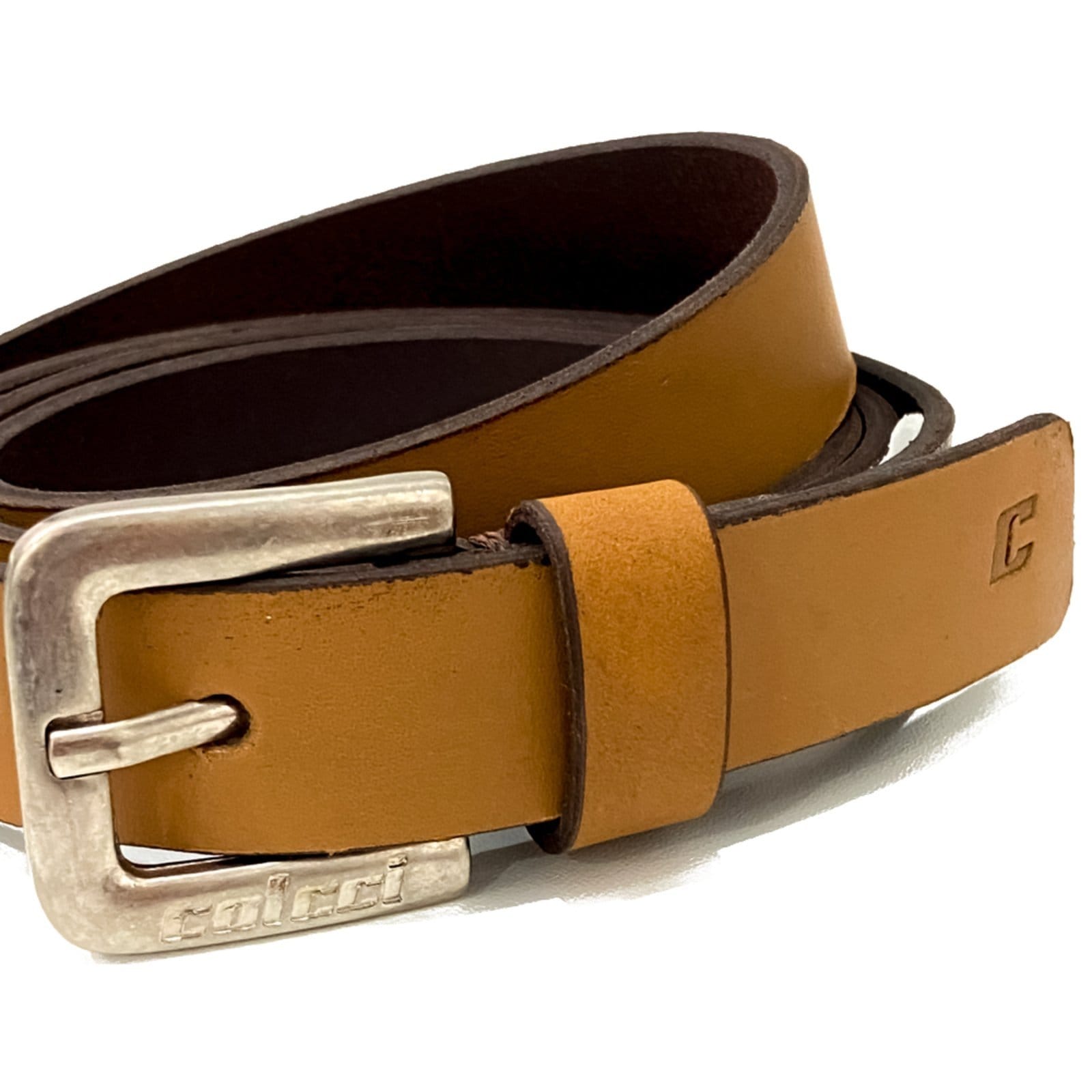 Vista 2 Cinto de Couro Colcci Thin Pr25 Masculino Colcci marrom