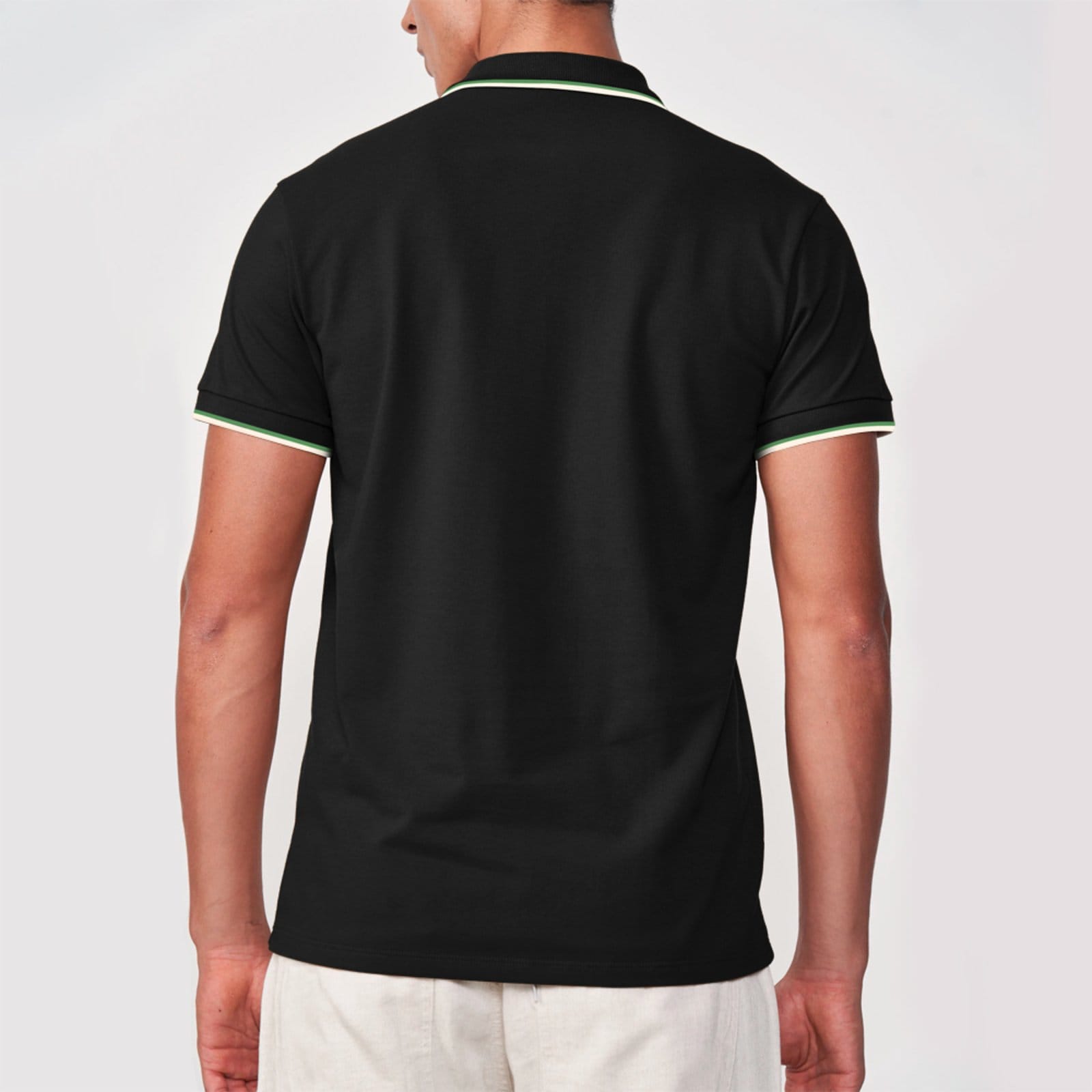 Vista 2 Camisa Polo Colcci 2 Lines In25 Masculino Colcci preto